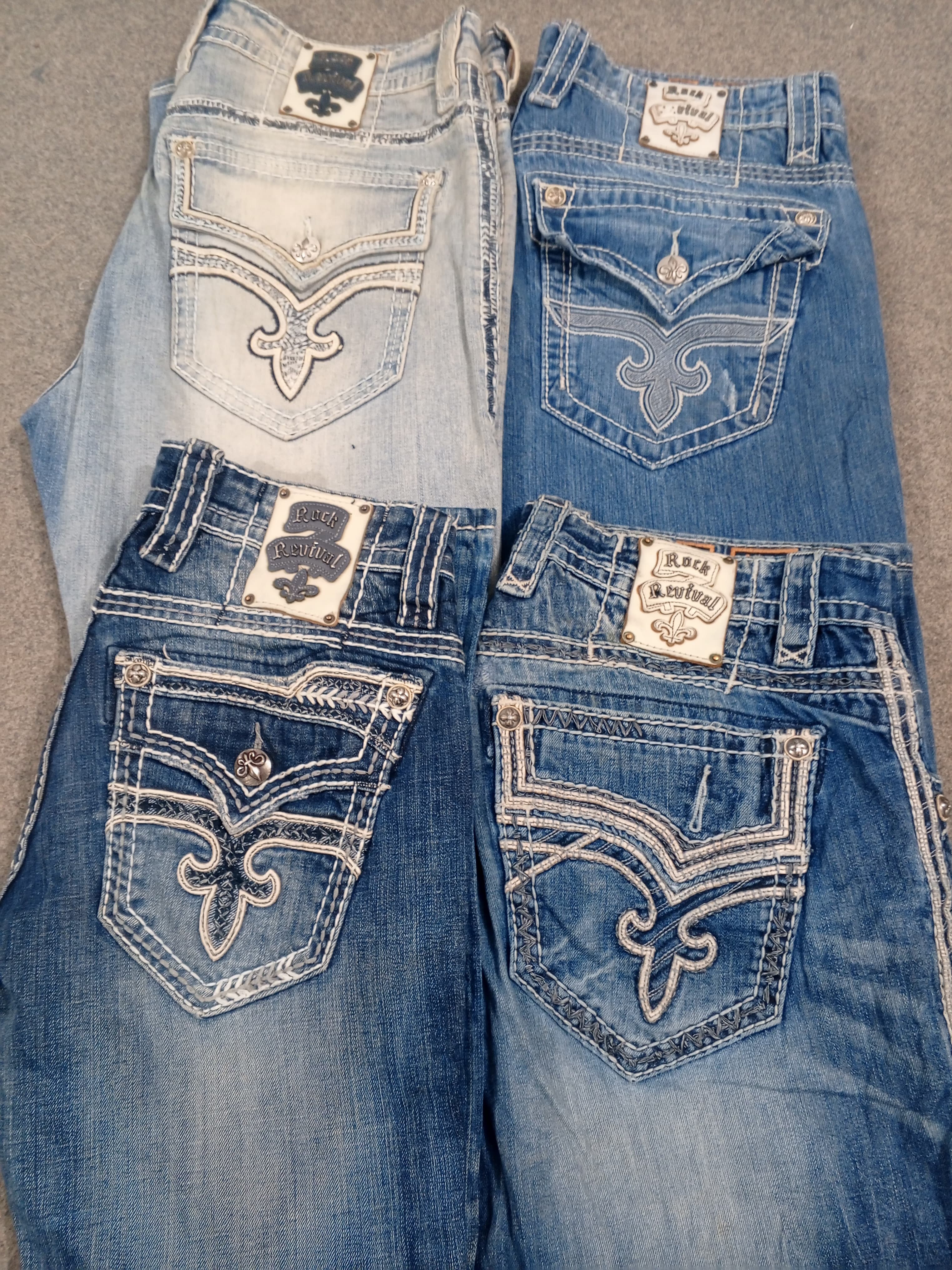 Jeans Baggy Rock Revival HD1184 pour hommes