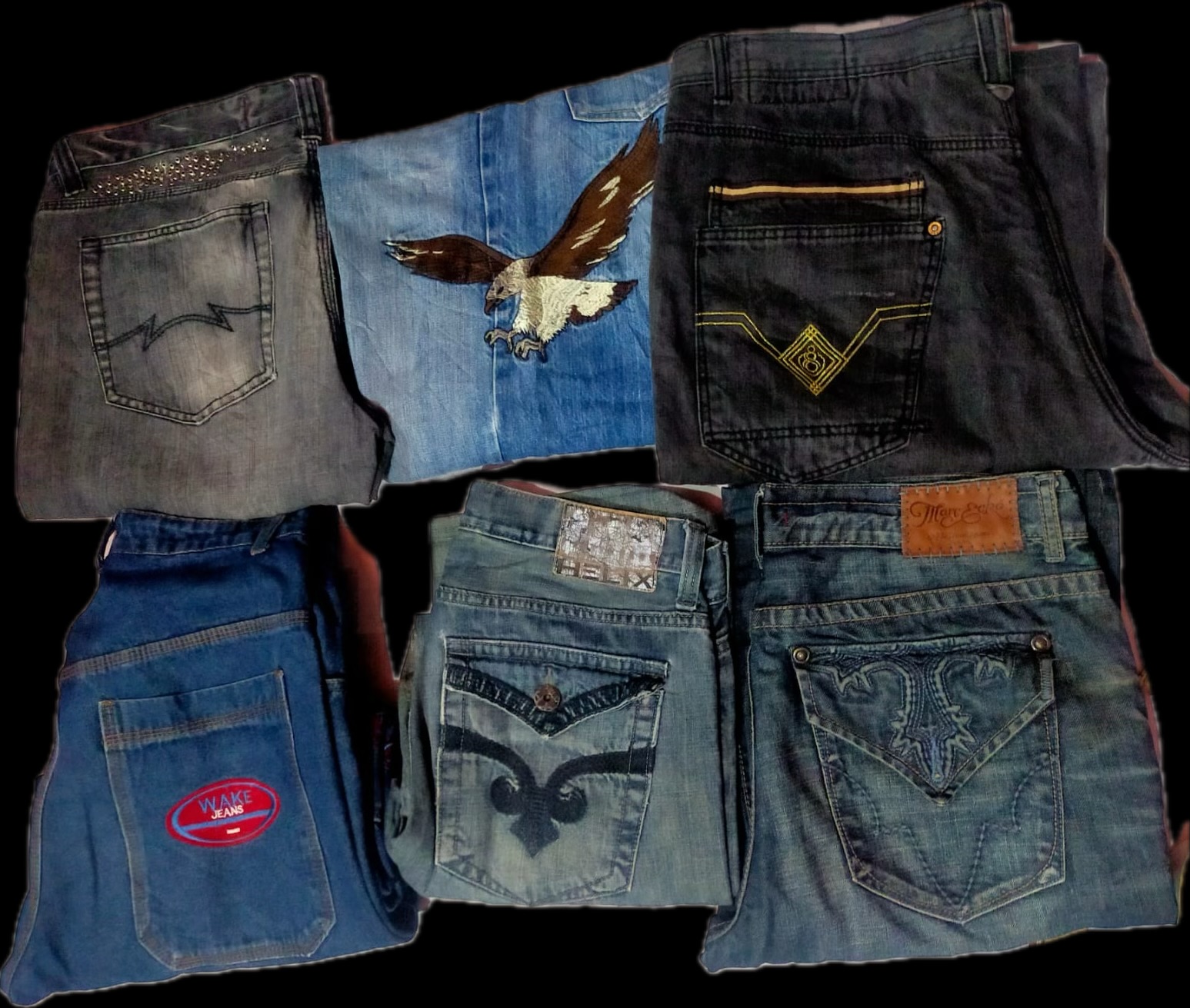 U.S. POLO ASSN . E OUTRAS MARCAS MIX CALÇAS BAGGY (ID 67)