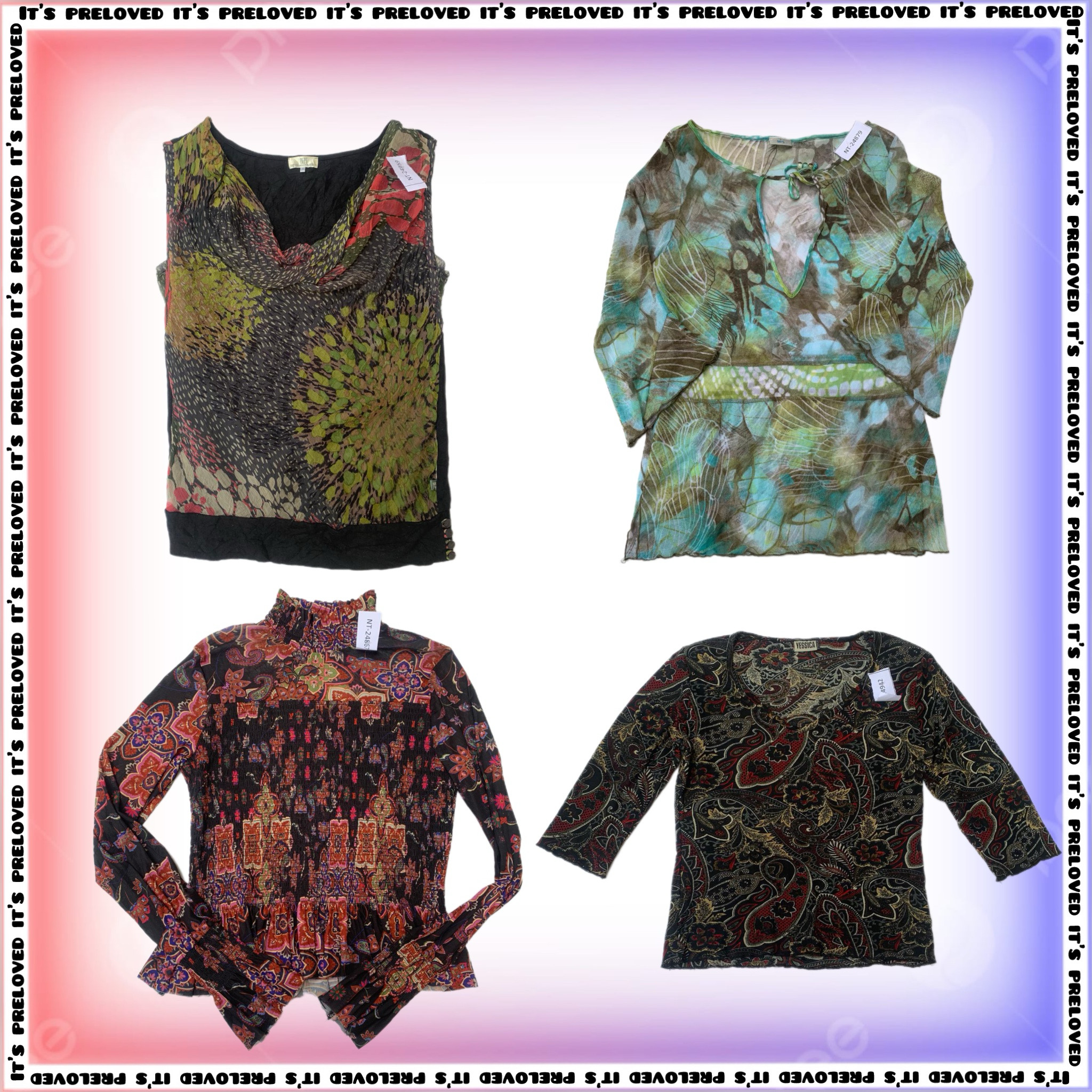 Todos os Estilos de Tops Impressos Mix (SS-1432)