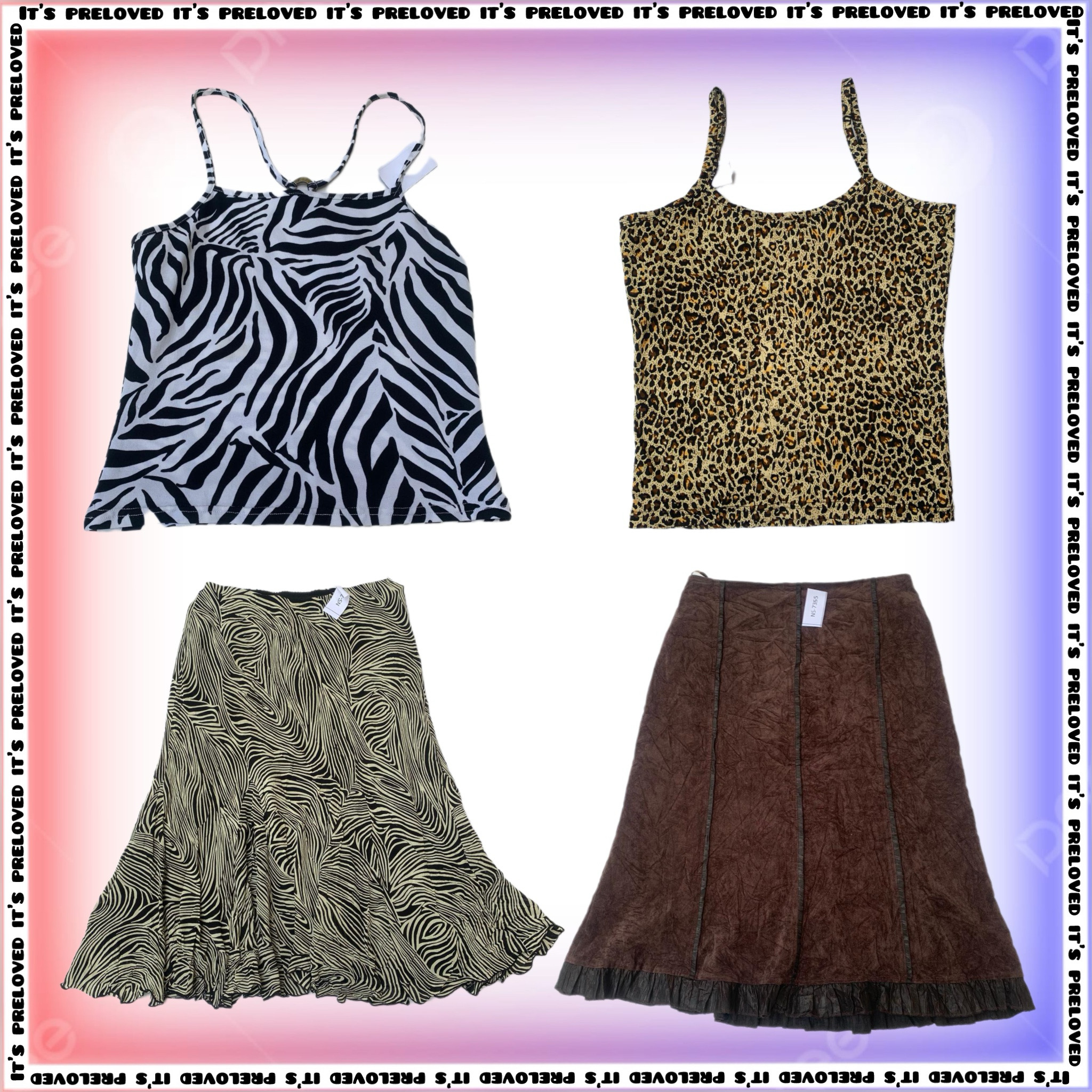 Mob Wife Inspo- Y2K Tops and Skirts Mix (SS-1433)