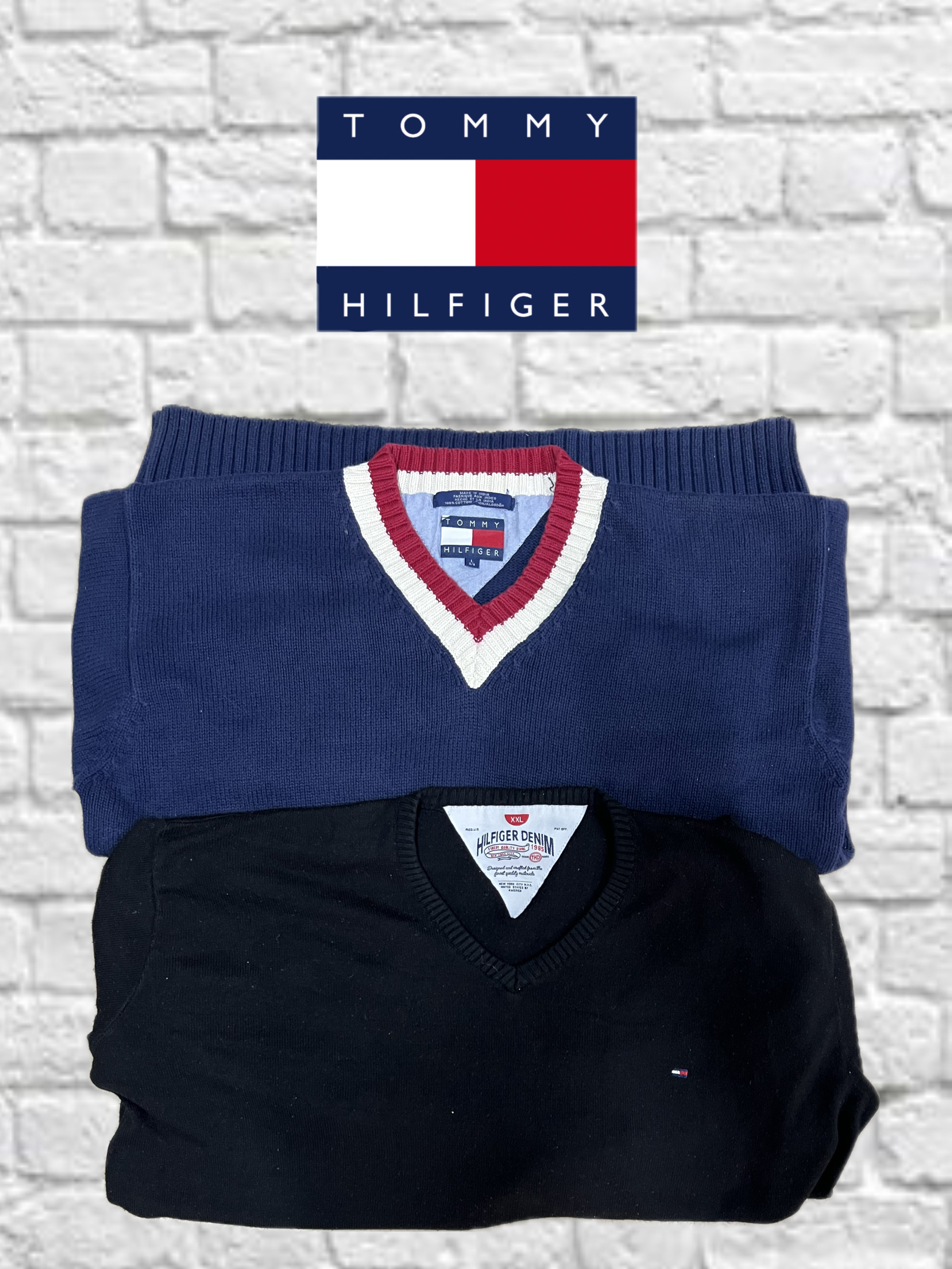 Suéteres de gola V da Tommy Hilfiger