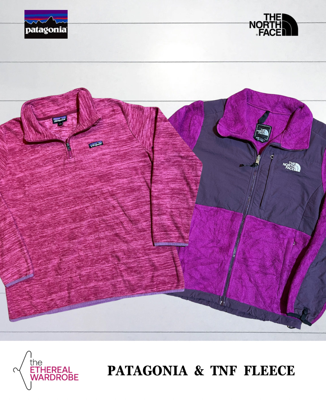 Patagonia and The north face フリース