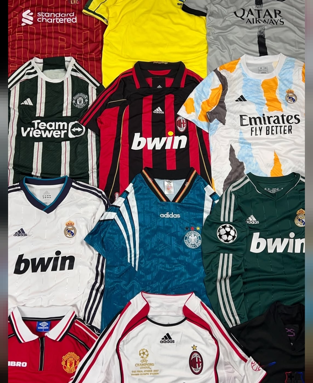 本物のヴィンテージサッカーシャツ