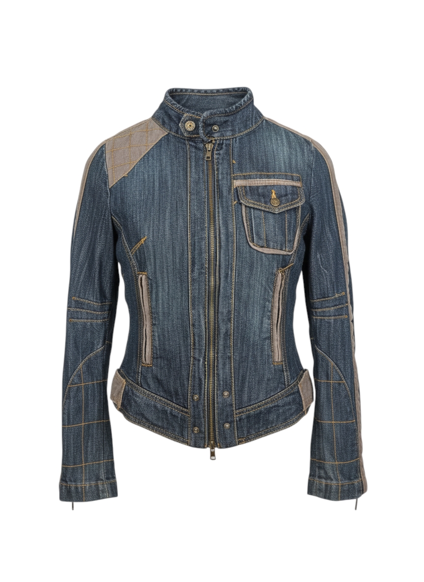 Ladies Denim biker jacket