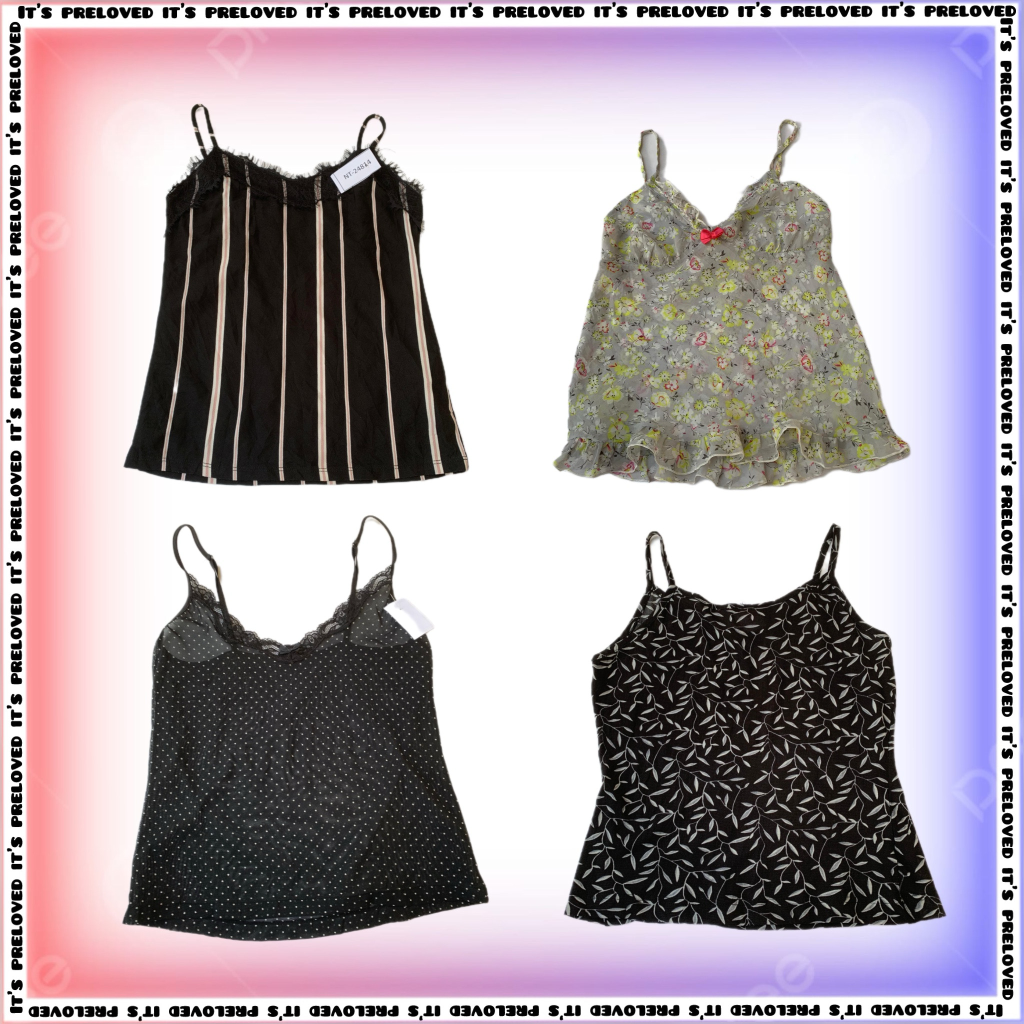 Camis in Monochrome- Y2K Style Tops (SS-1448)