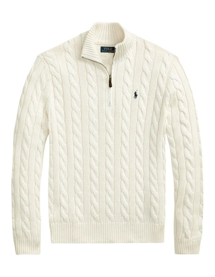 Polo Half zip & Cable net Knitwear