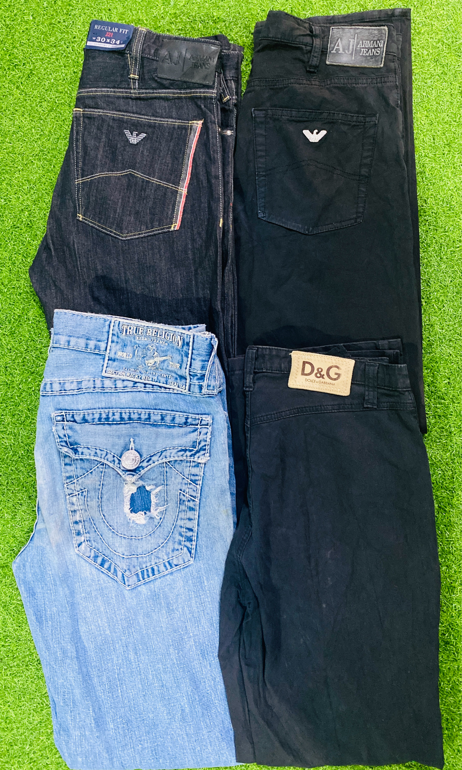 Armani, D&G & True Religion jeans