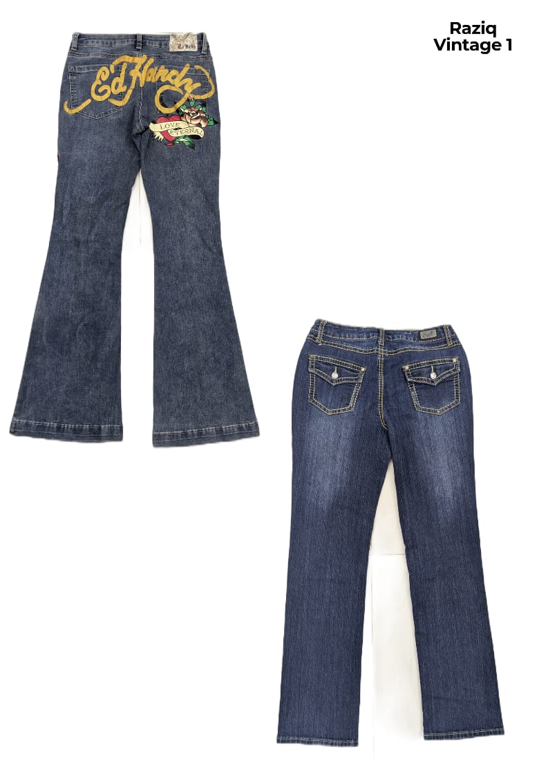 Y2k Women Bootcut Jeans