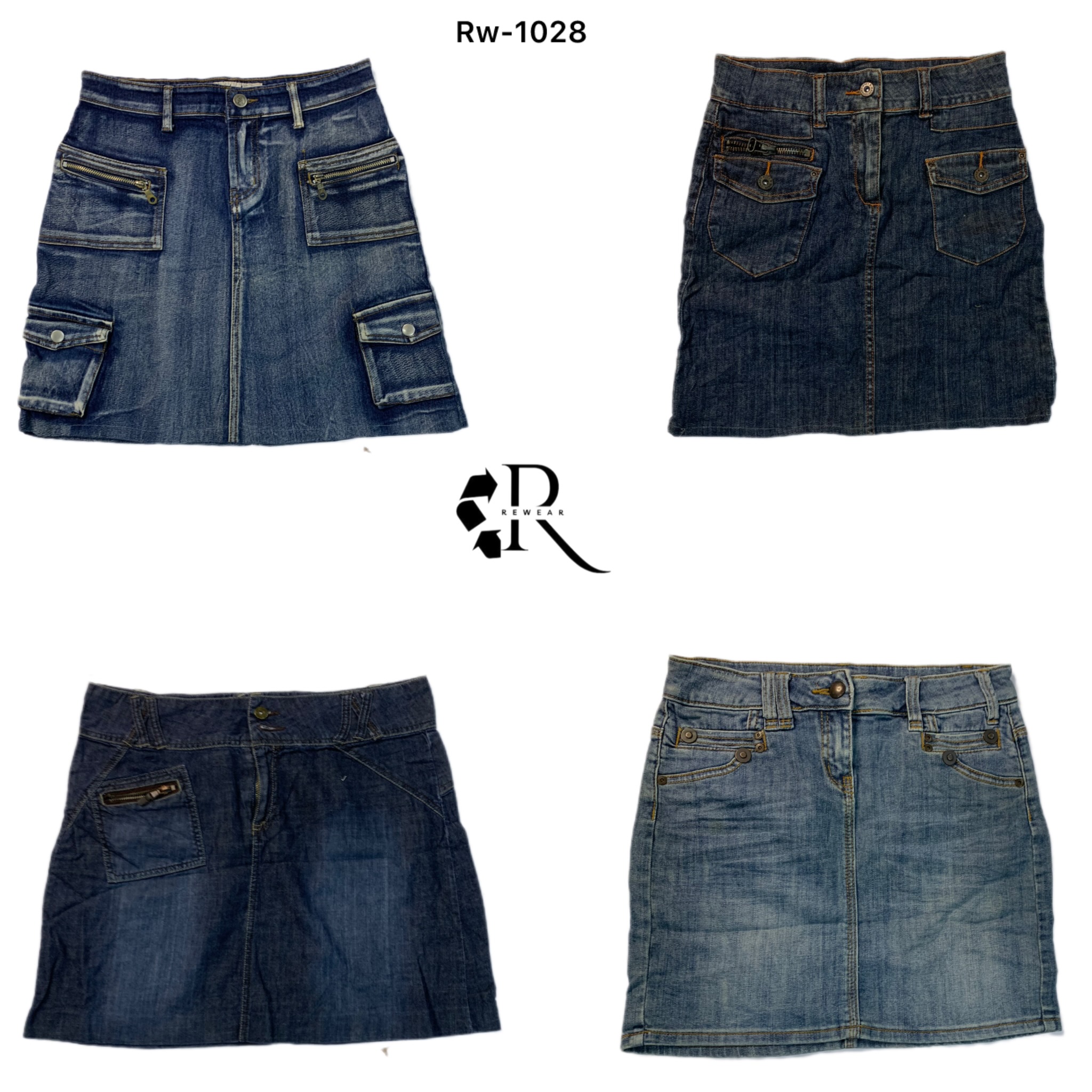 Y2 K IT Girl Denim Mini-Röcke (RW-728)