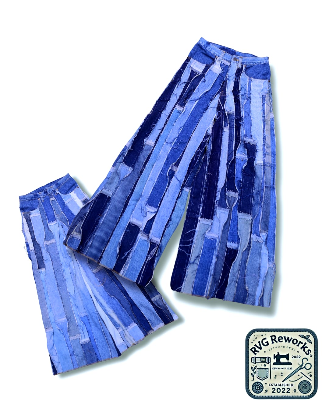 Upcycled Stripes Savvy Pants