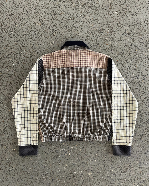 Upcycled RL Patchwork Harrington Jacket