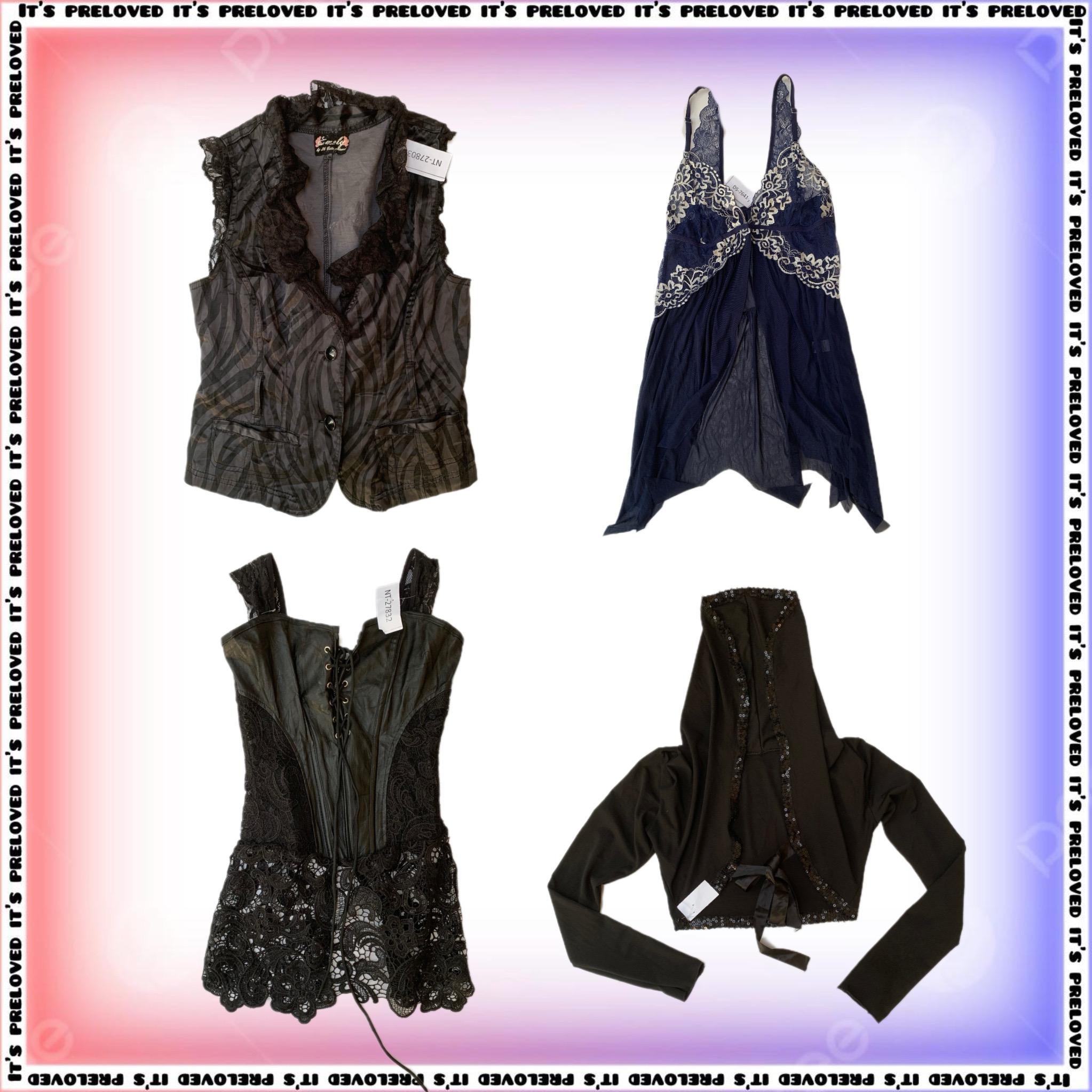 Dark Feminine Closet - Tops, Dresses, Skirts SRK (SS-1457)