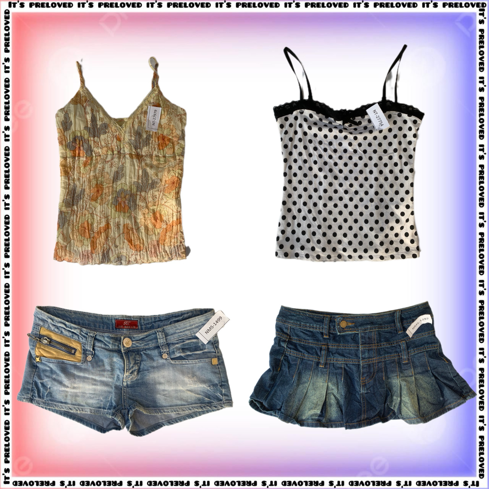 Y2K Baddie - Cami/Halter & Mini Skirt Mix(SS-1451)