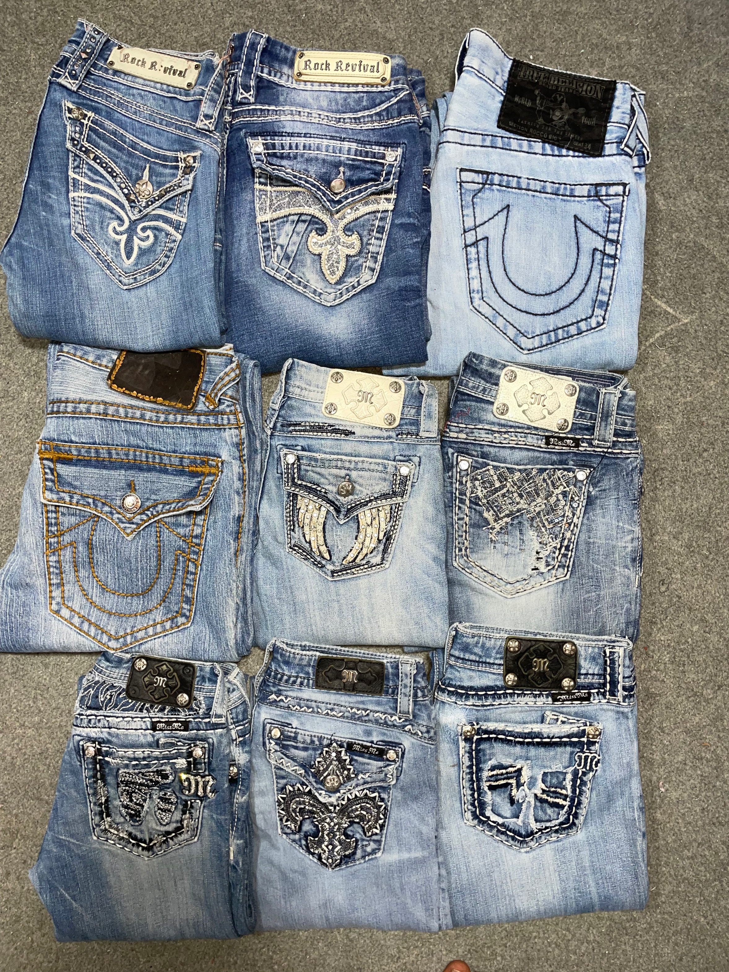 Miss Me True Religion Rock Revival jeans