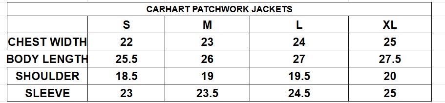 Veste en patchwork Carhart Detroit Upcycle