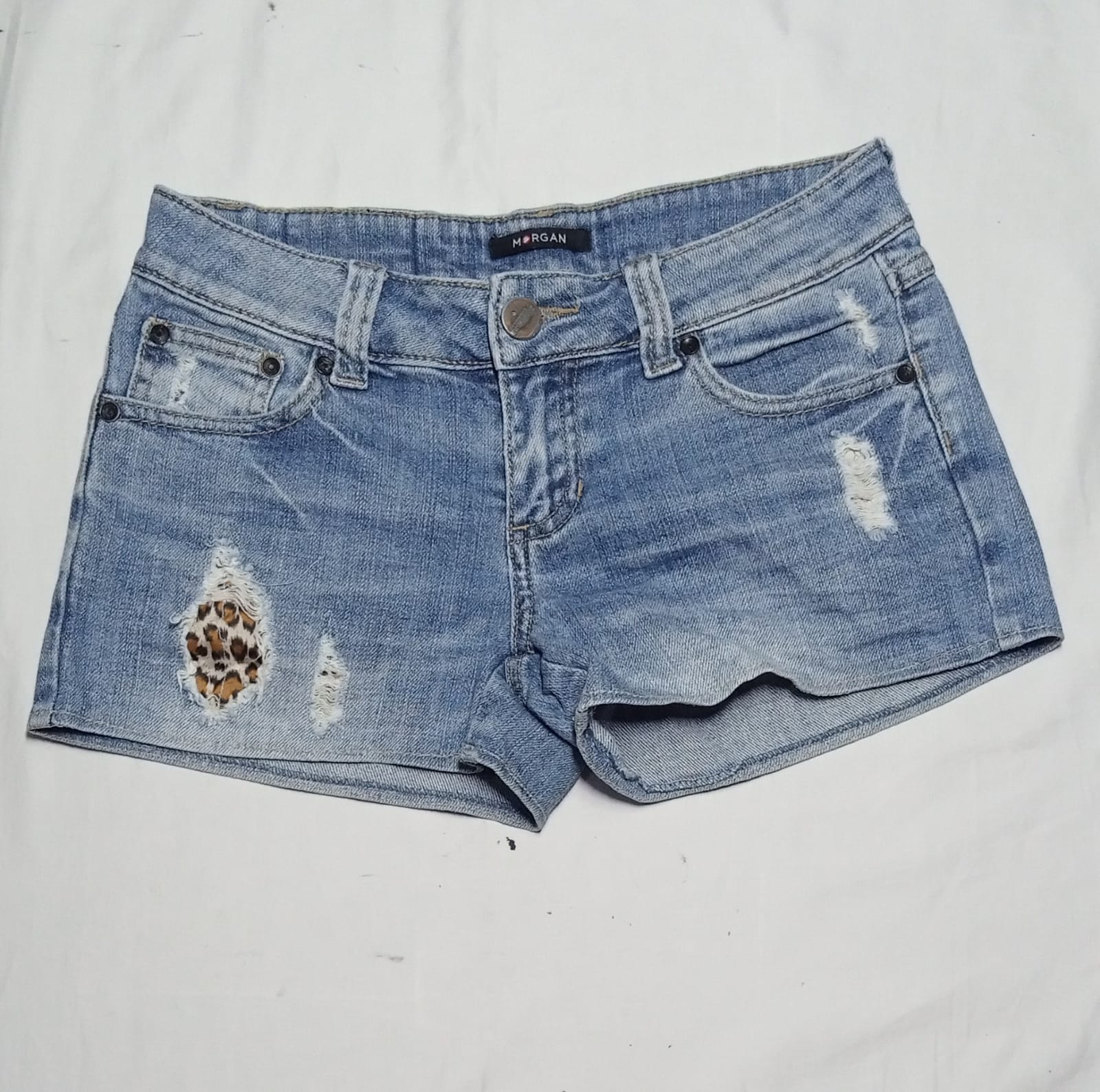 SK#51, Pantaloni Corti Mini Midi in Denim