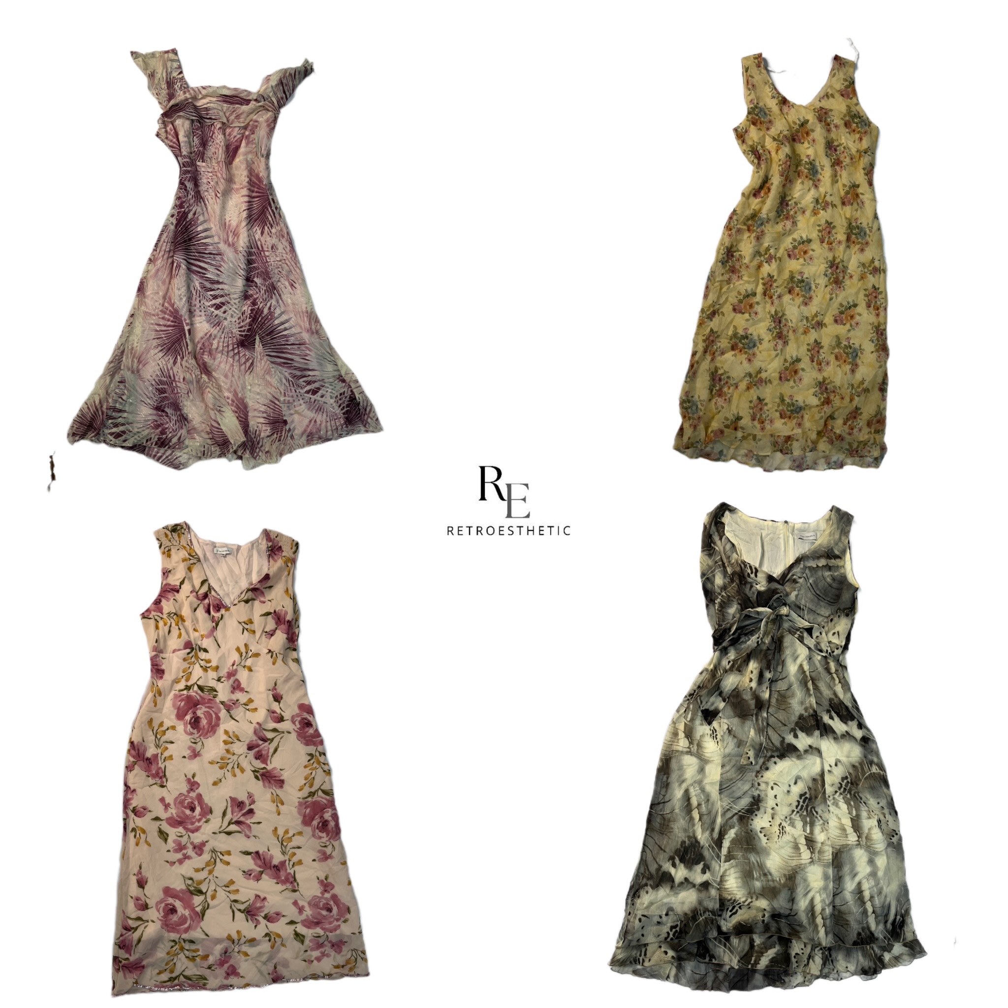Y2K Floral Summer Dresses (RE-2288)