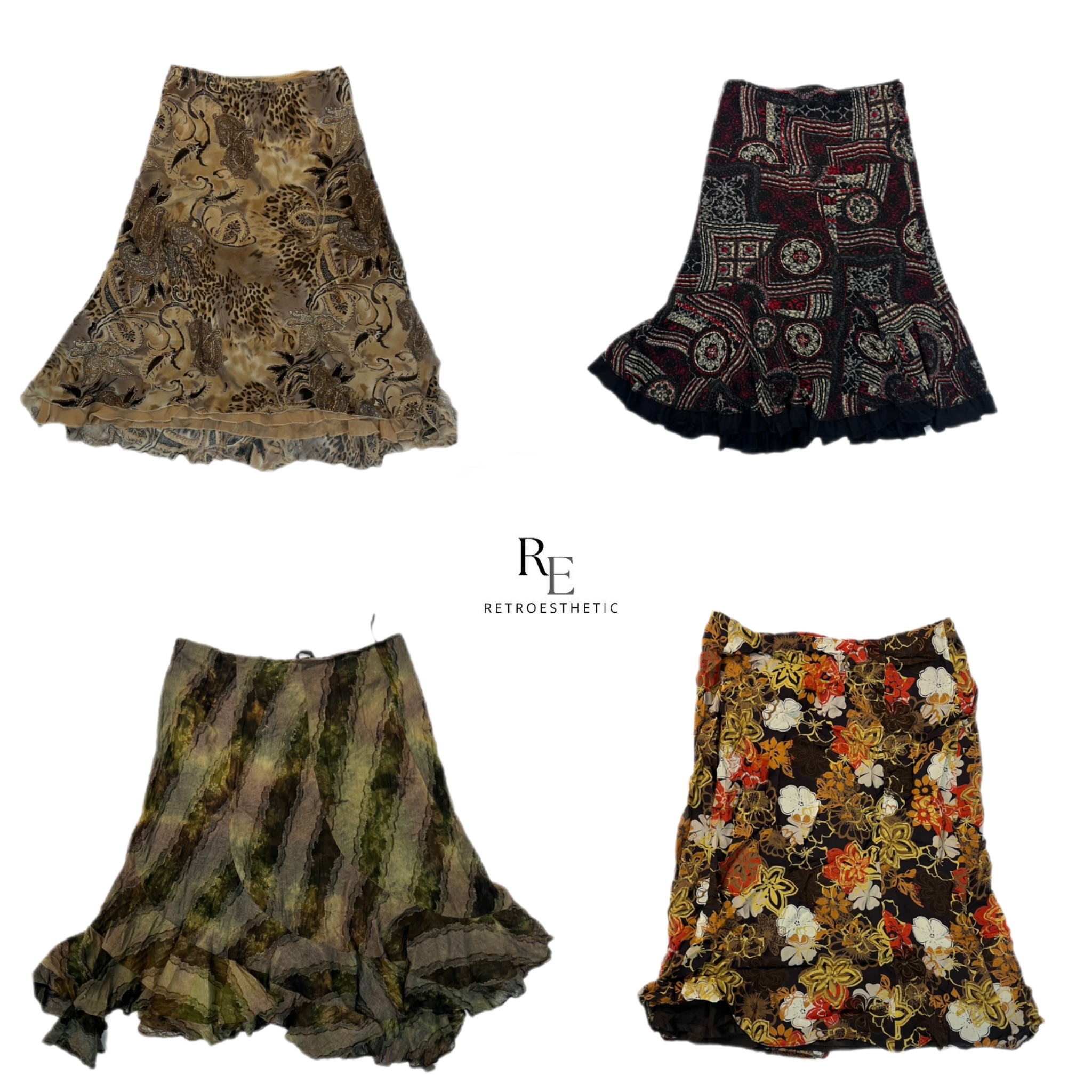 Jupes maxi florales Y2K (RE-2277)