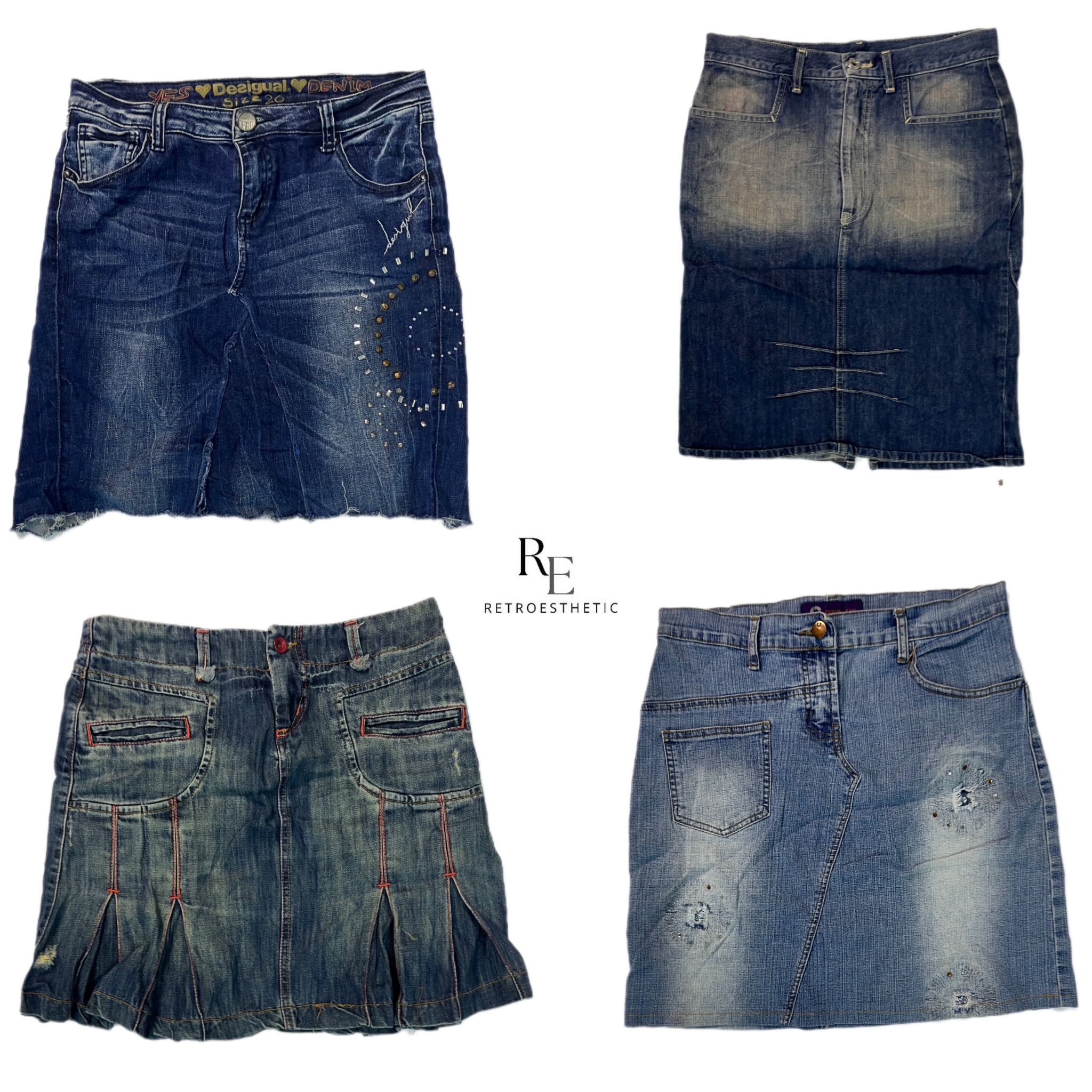 Jupes mini en denim Y2K IT Girl (RE-2279)