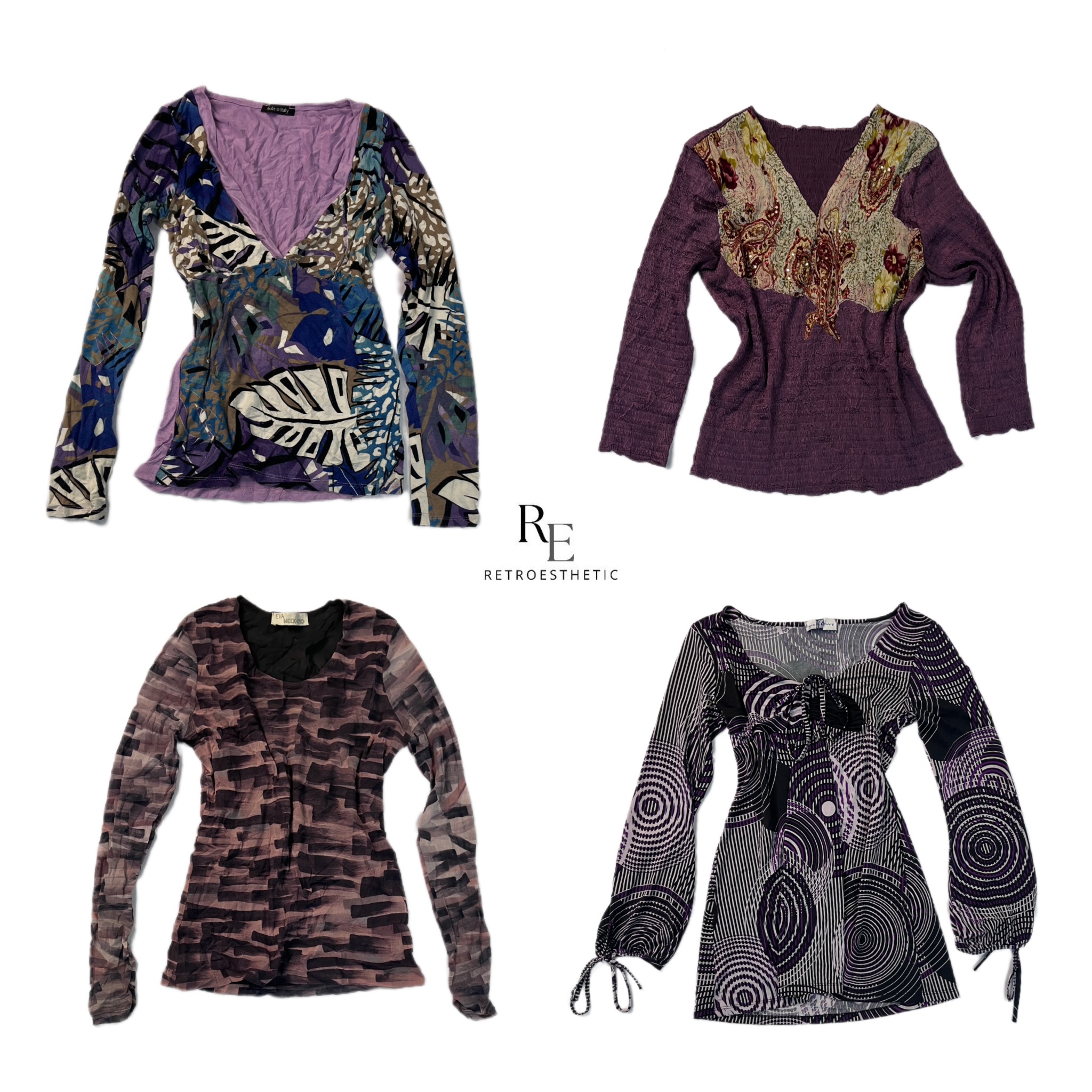 Y2K Grunge Vibe Full sleeve Tops (RE-2284)