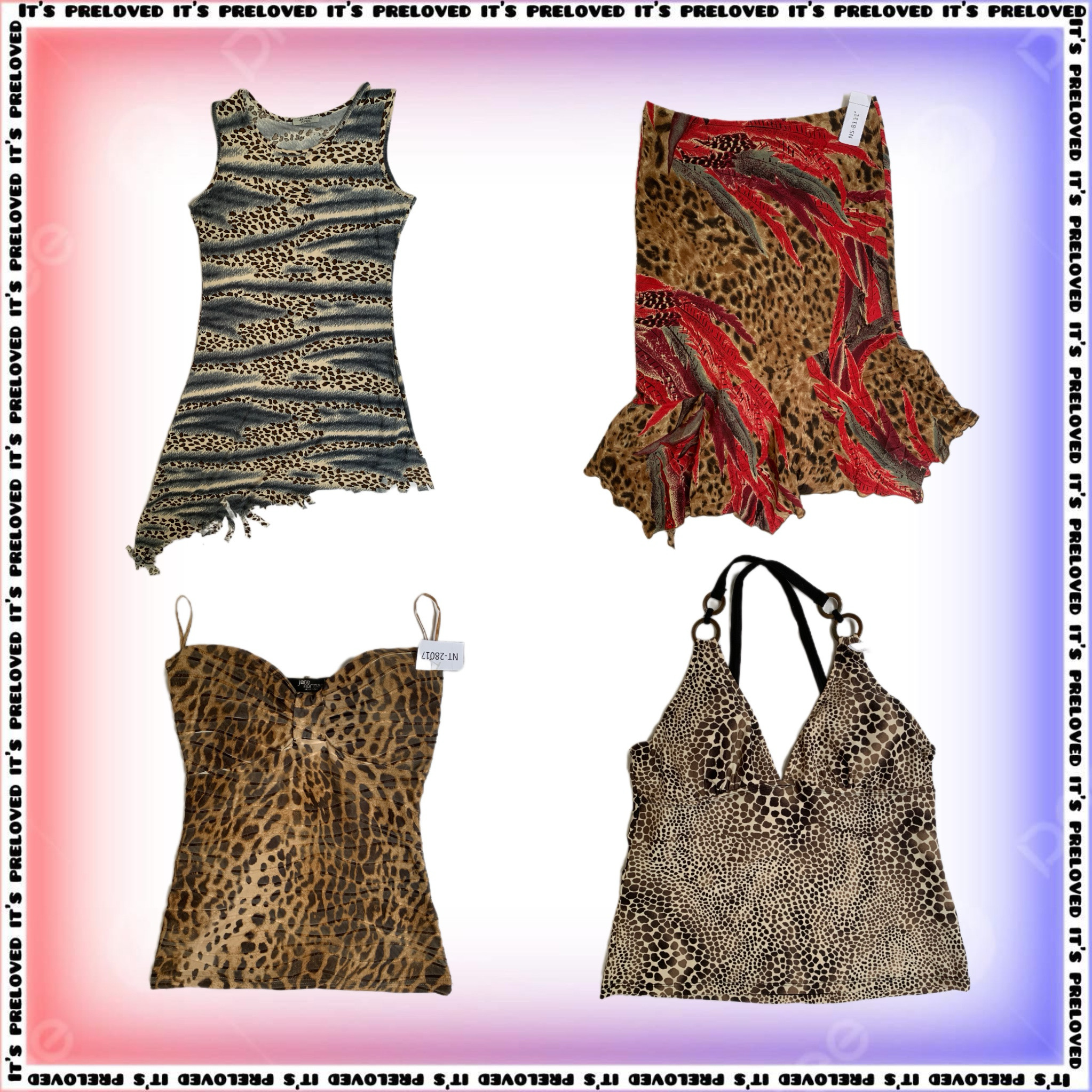Impression de léopard chaos - Tops, Robes, Jupes (SS-1465)