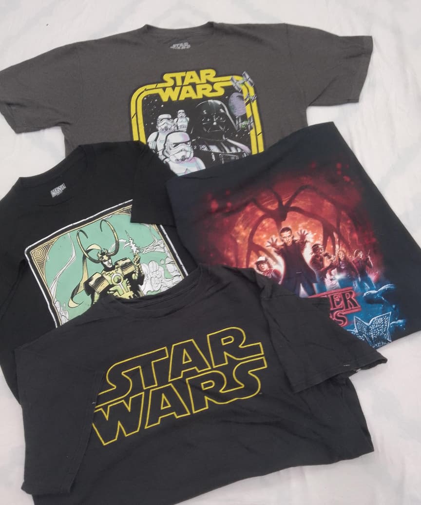 Paquete de camisetas CRZ0299 Vintage Movie & Show Print