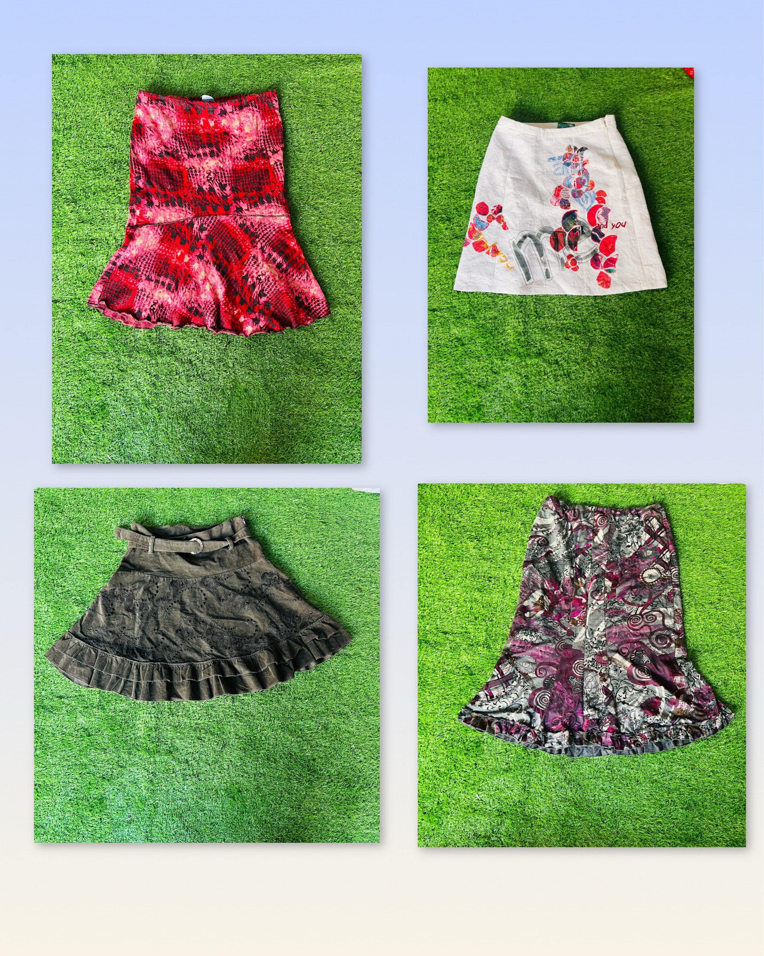 Y2K winter skirts