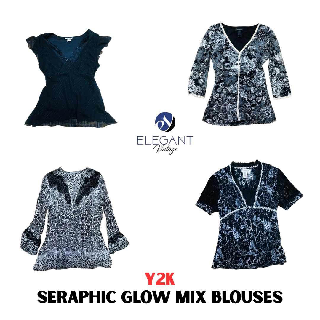 Y2K Seraphic Glow Mox Blusen - EV1072