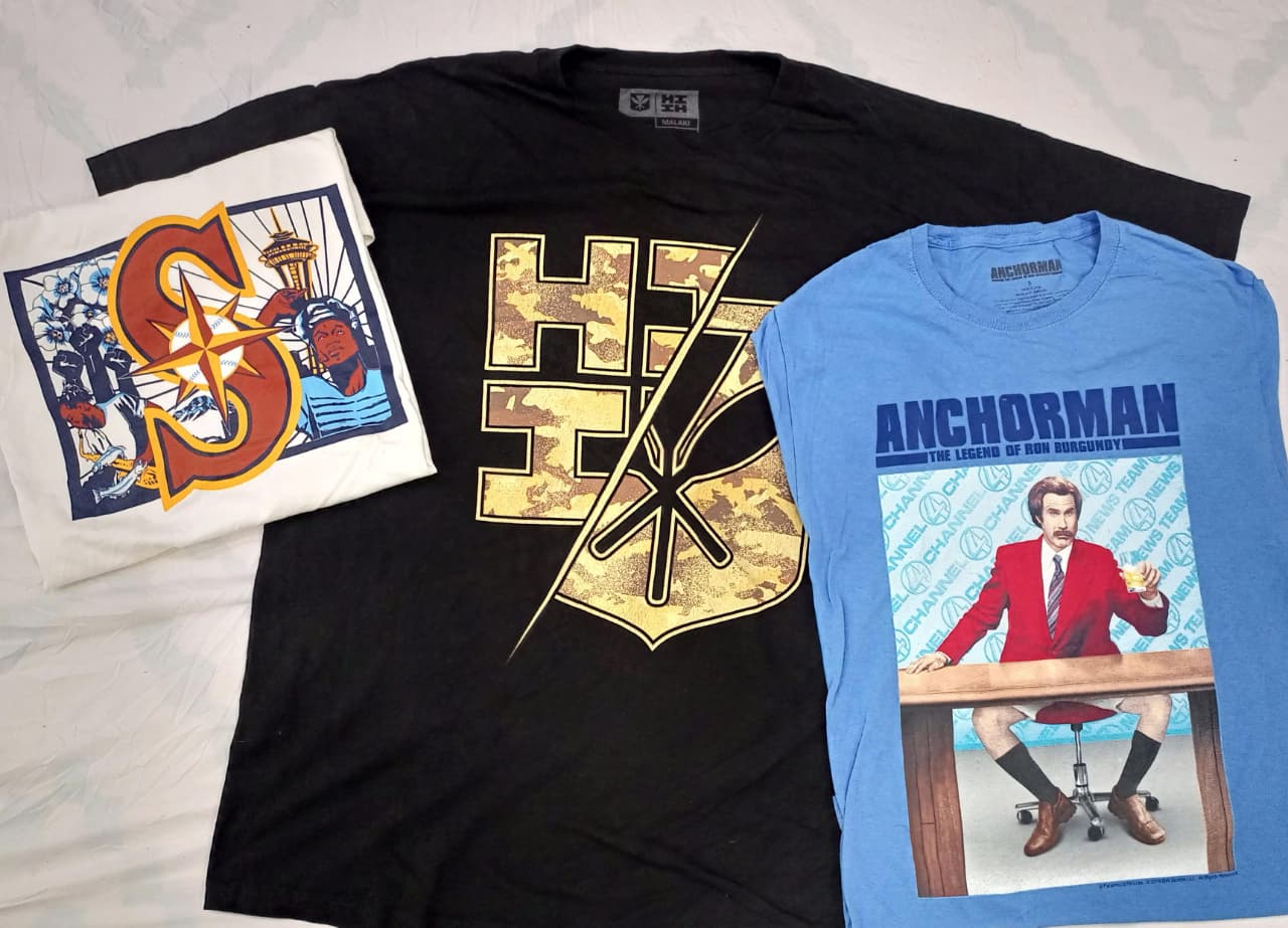 CRZ0312 ヴィンテージ 無印 ストリートウェア Tシャツ バンドル