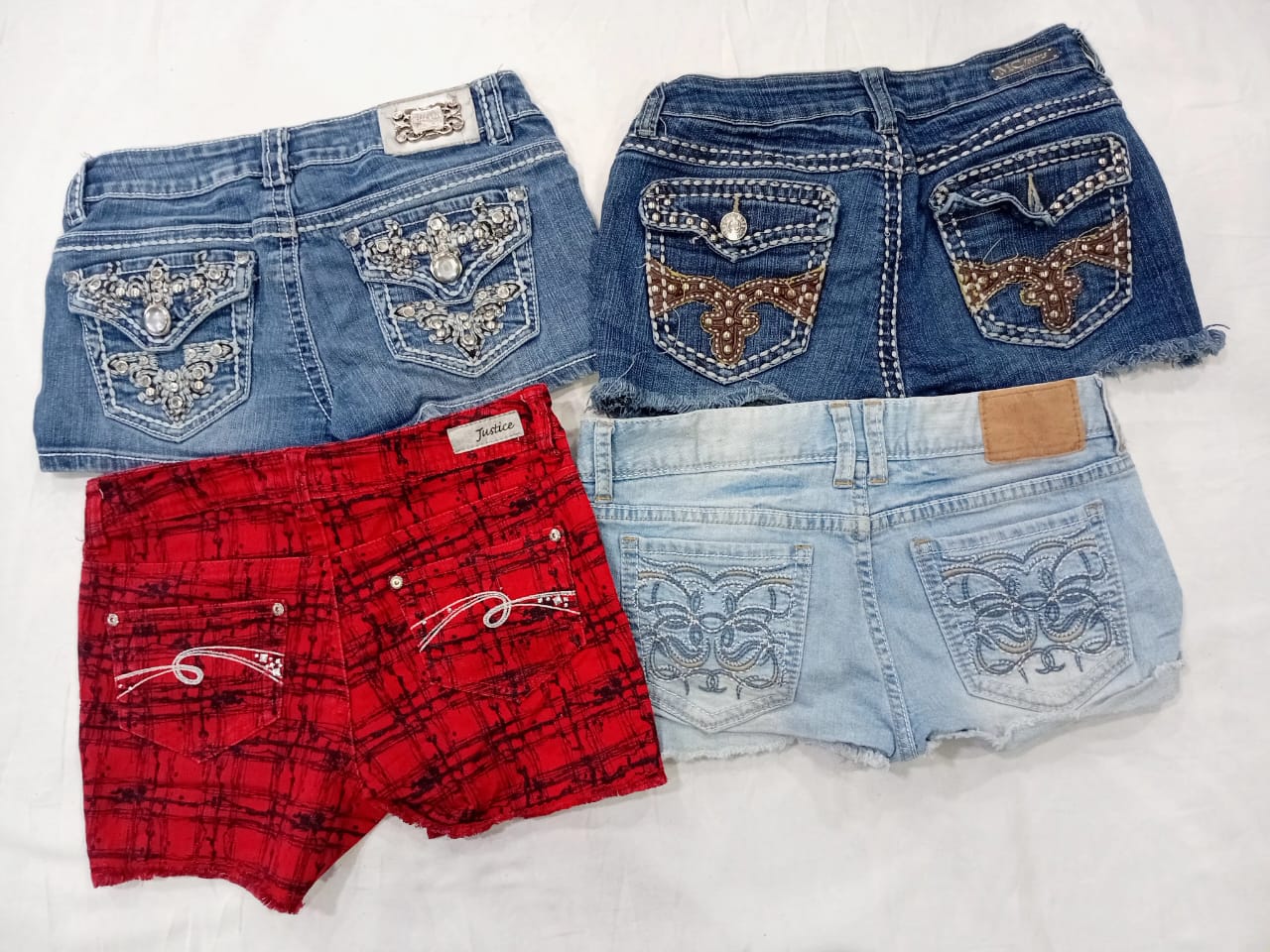 IQ0944 Y2K Y2K Rebel Babe Shorts