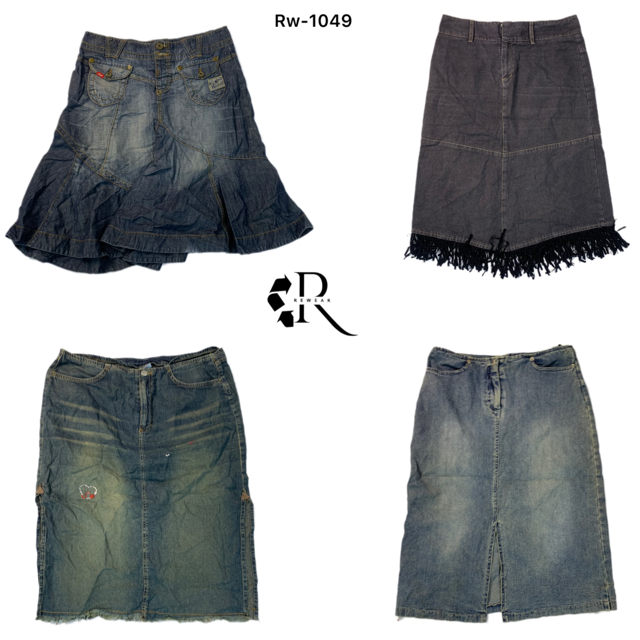 Y2K Denim Midi skirts (RW-1049)