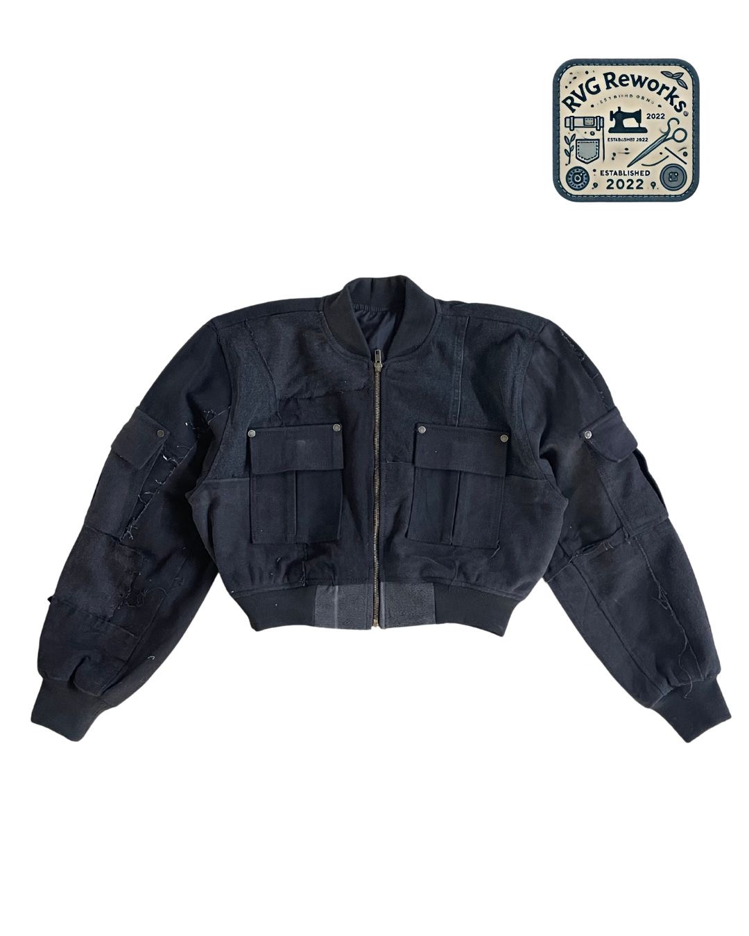 Jaqueta Bomber de Denim Reciclado