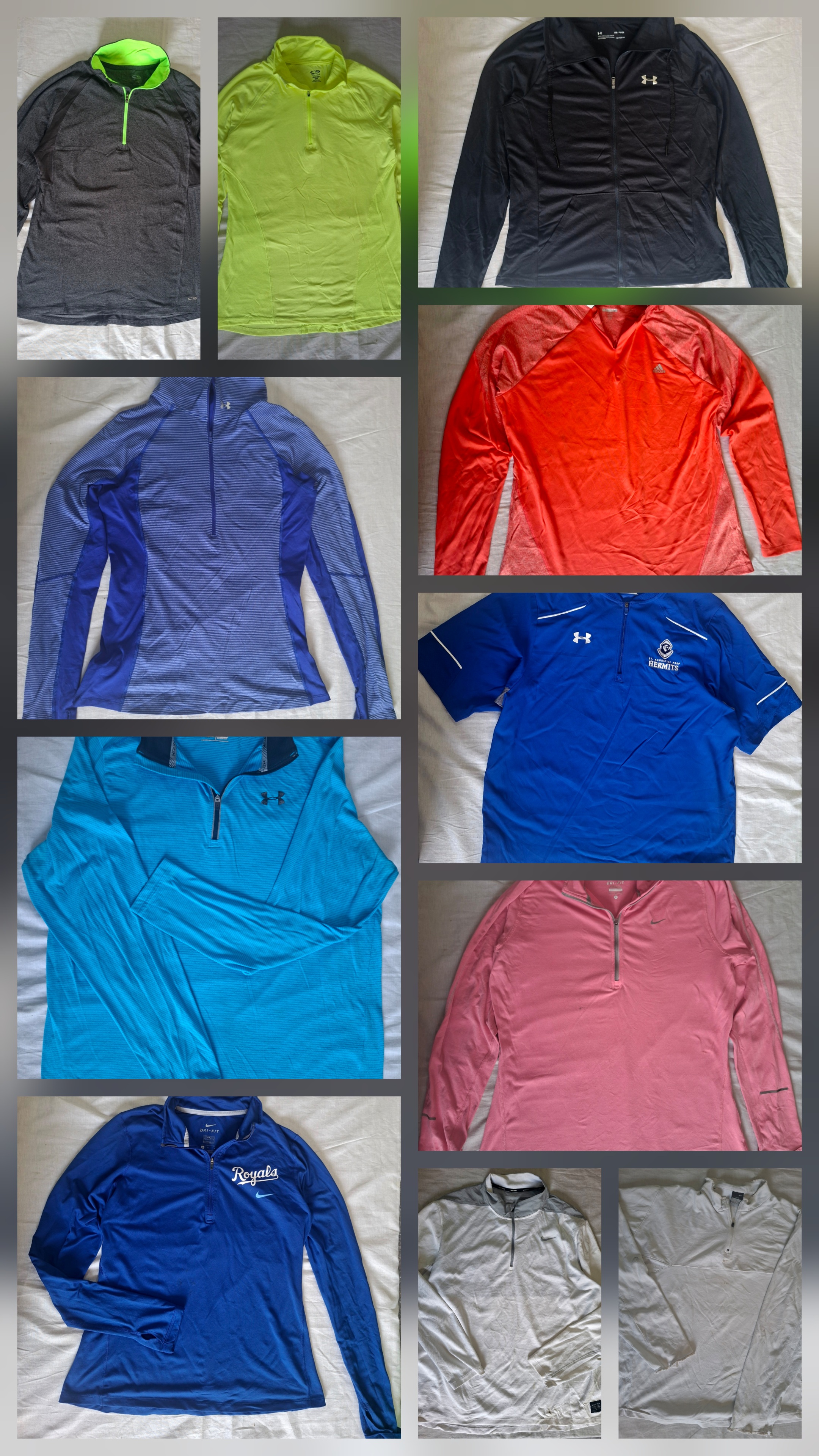 Marken Quarter / Half Zips, Performance Trainingsoberteile
