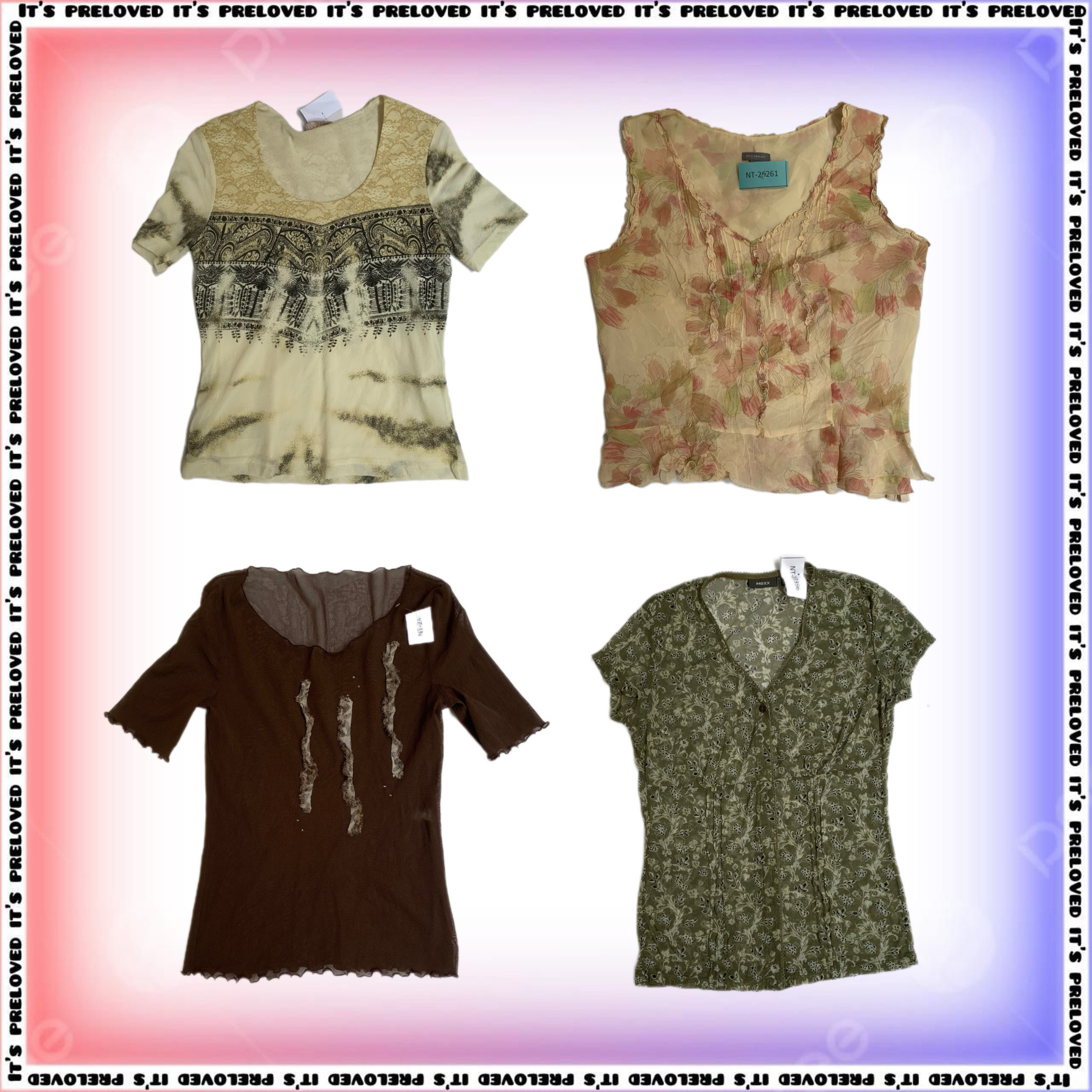 Dias de Biblioteca de Outono - Tops Terrosos Y2K Vestidos e Saias Mix (SS-1470)