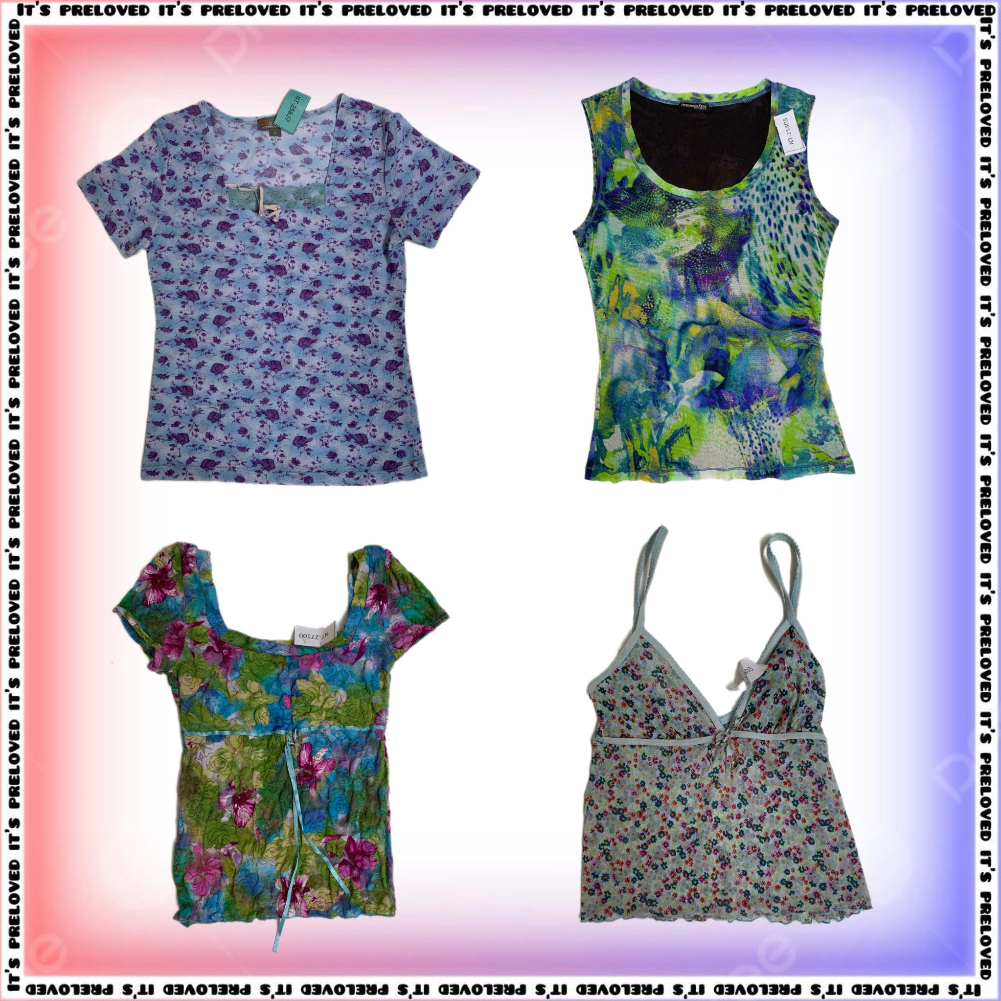 Maximalist Floral Tops and Dresses Y2K Mix (SS-1468)