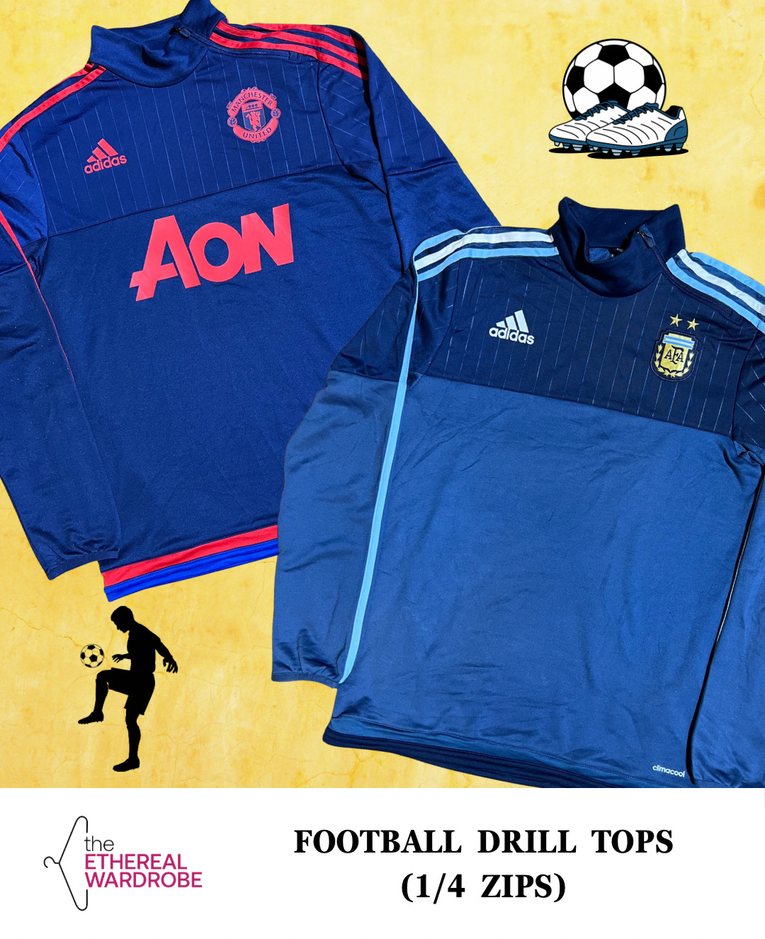 1/4 Zip Football Drill Tops