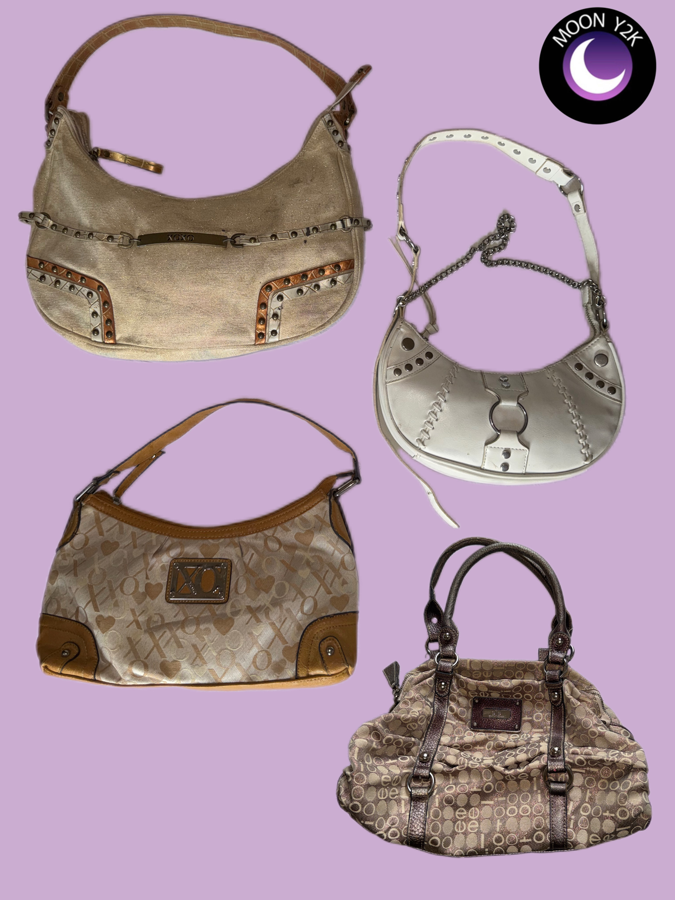 Y2k Cottage Core White bags mix ft XOXO (M-752)