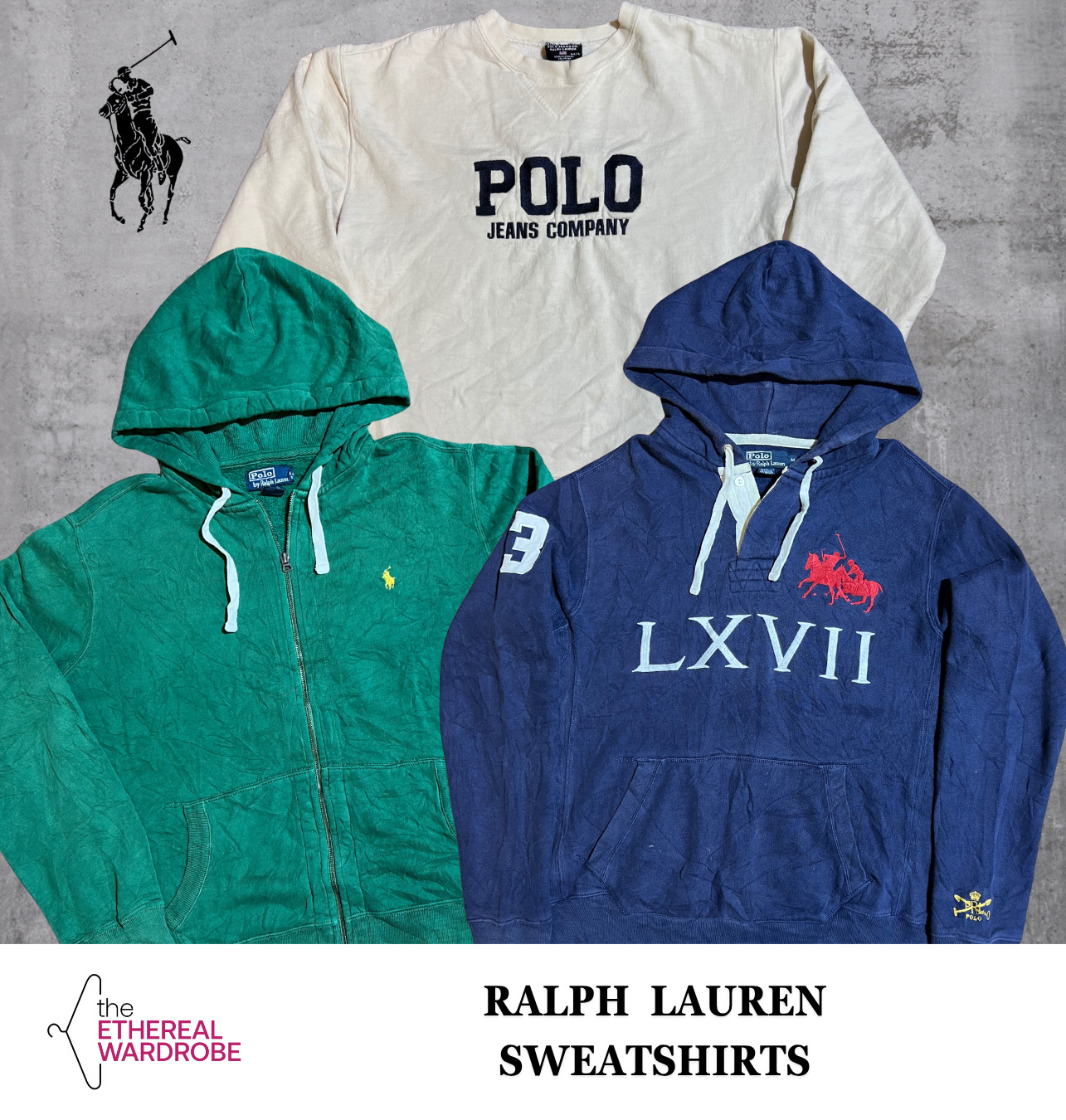 Moletins Ralph Lauren com Big Pony