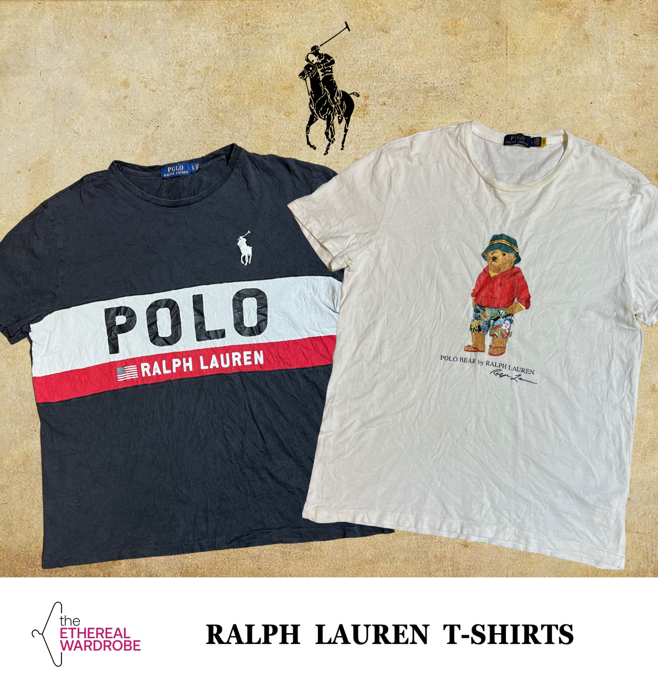 Polo Ralph Lauren T-Shirts mit Polo-Bär und großem Pony