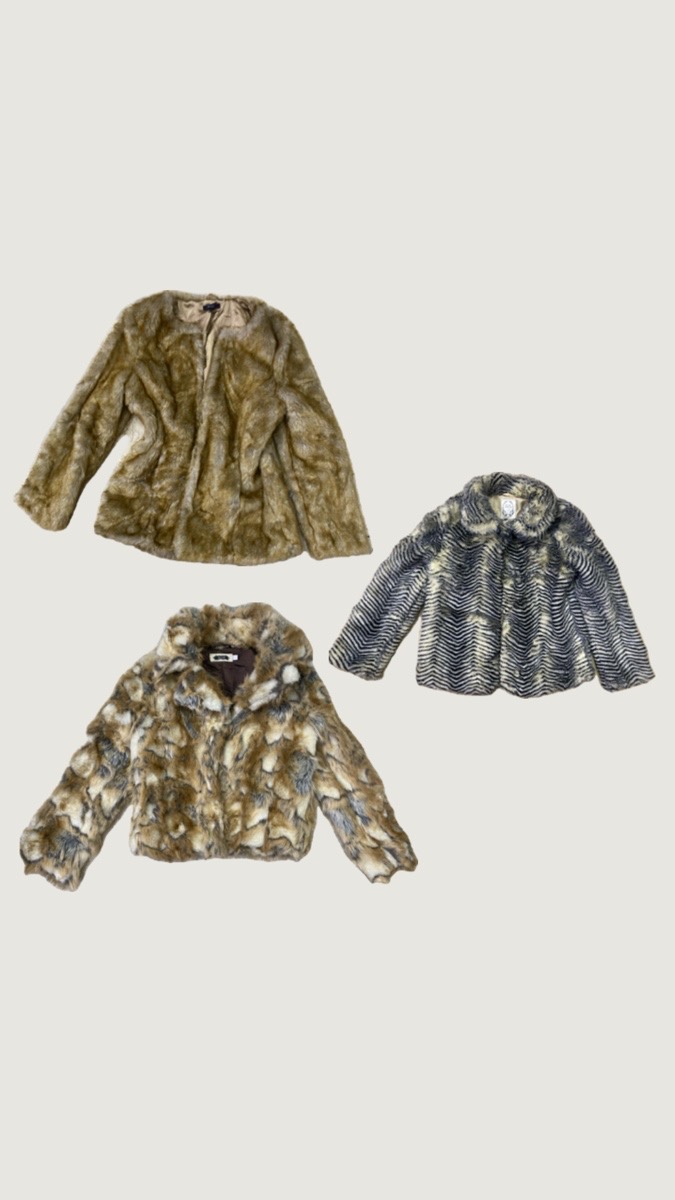 Y2k Animal Print Fur Coats (M-W4)