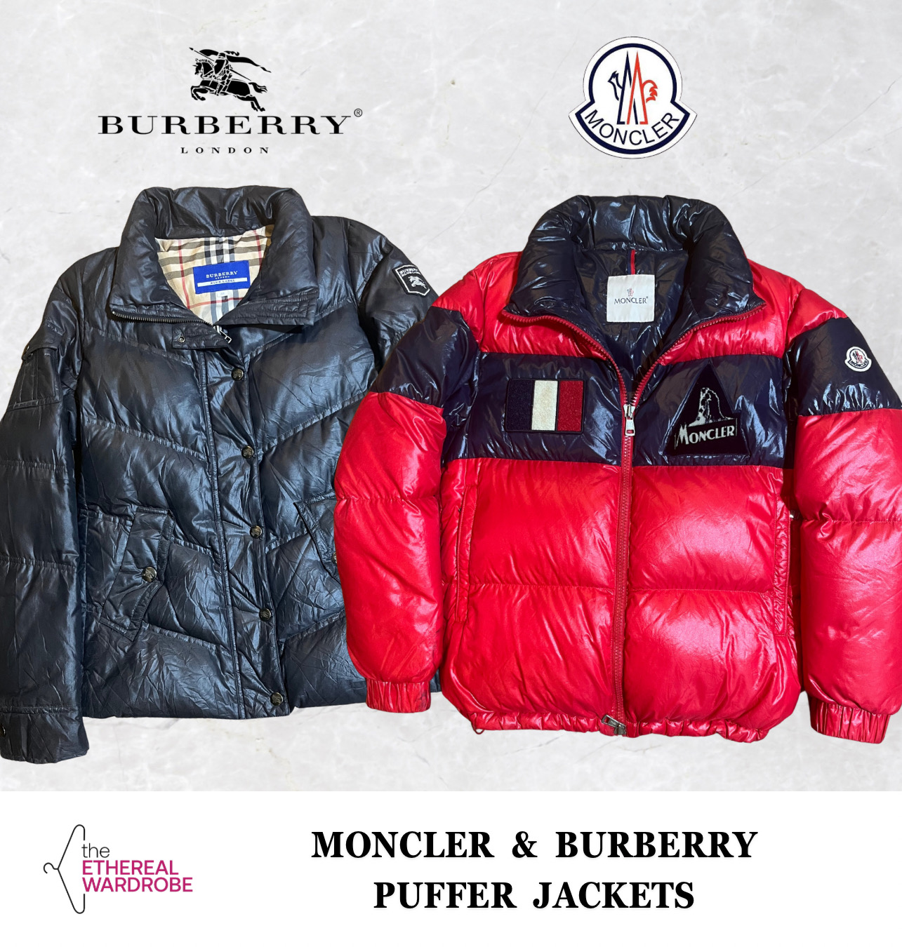 Moncler und Burberry Daunenjacken / -mäntel