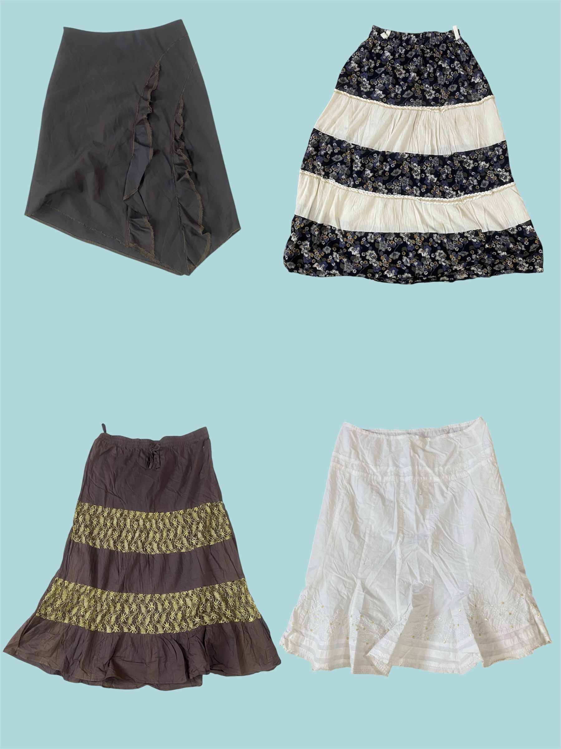 Y2k floral summer skirts (TS:1080)