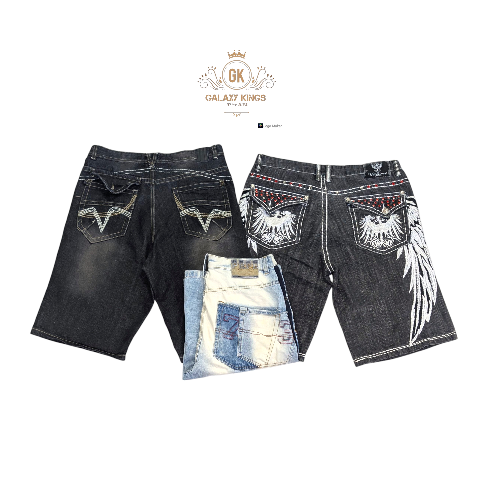 Y2K HIP HOP BAGGY SHORTS