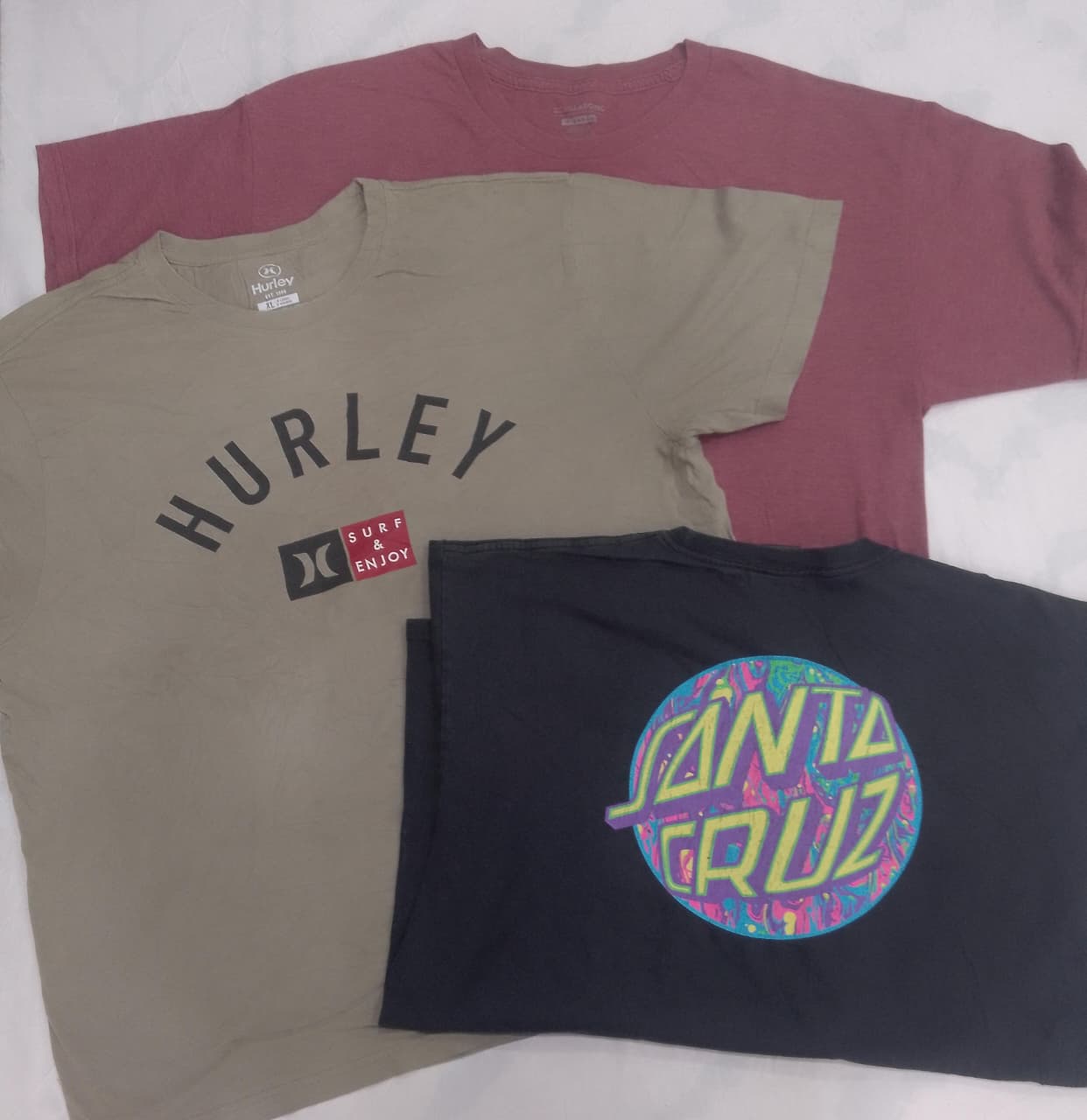 CRZ0329 ヴィンテージ サーフ ブランド グラフィック 印刷 Tシャツ