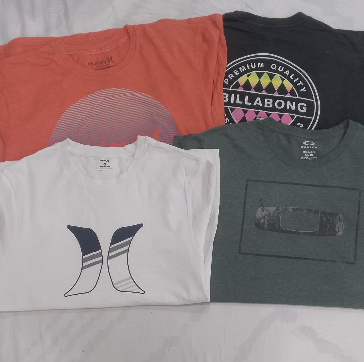 CRZ0332 ヴィンテージクラシックサーフブランドミックスプリントTシャツ