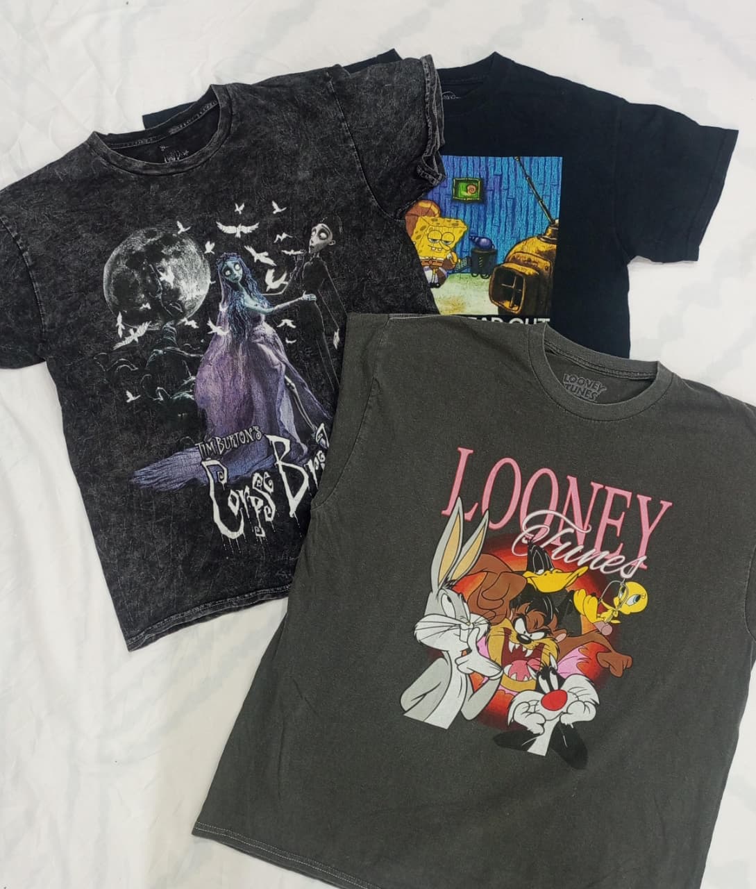 CRZ0340 ビンテージカートゥーンプリントTシャツ