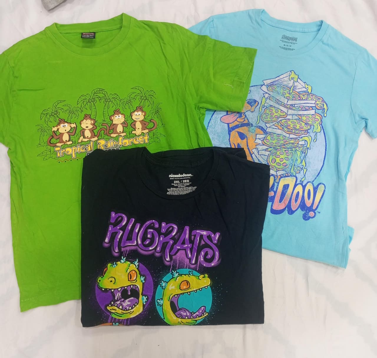 CRZ0345 ビンテージ プレイフル グラフィック プリント Tシャツ