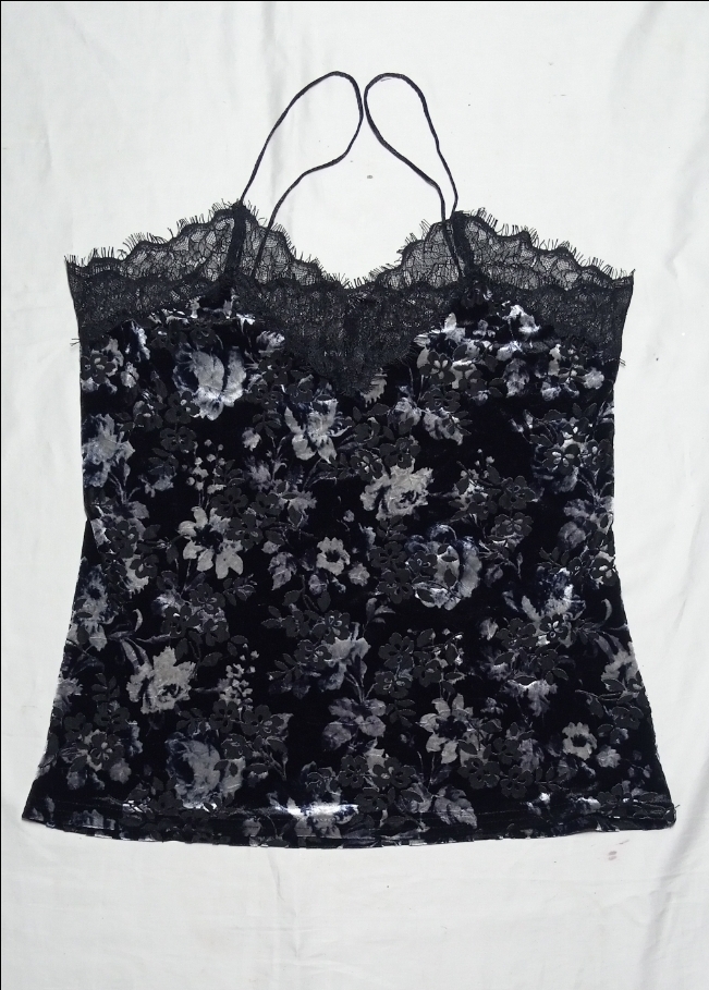 SK#67, Royal Velvet Lace Strappy Top