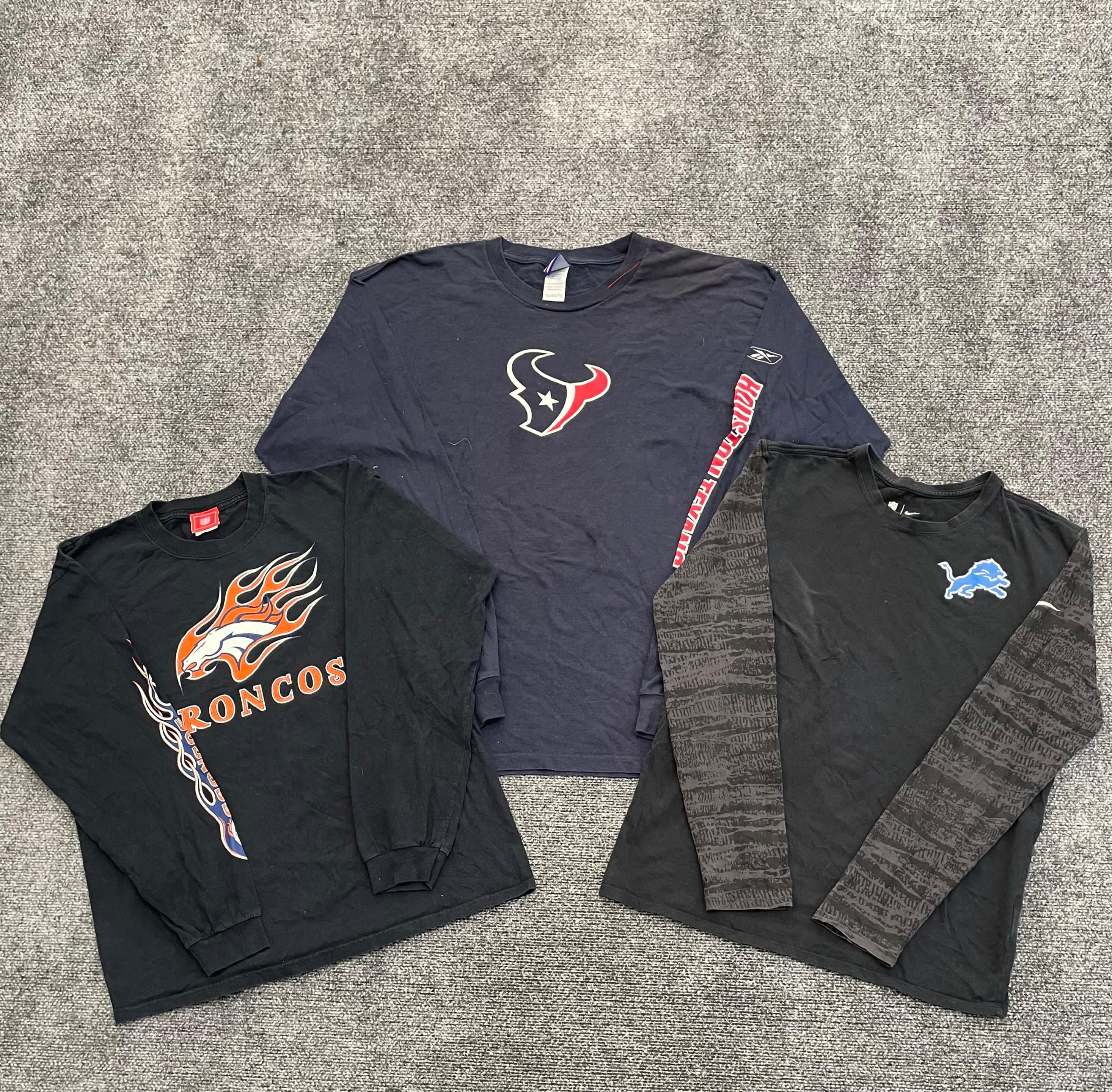 T-shirts à manches longues NFL NHL