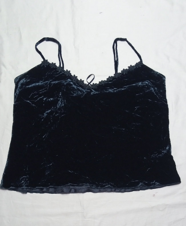 SK#69, Royal Velvet Lace Strappy Top